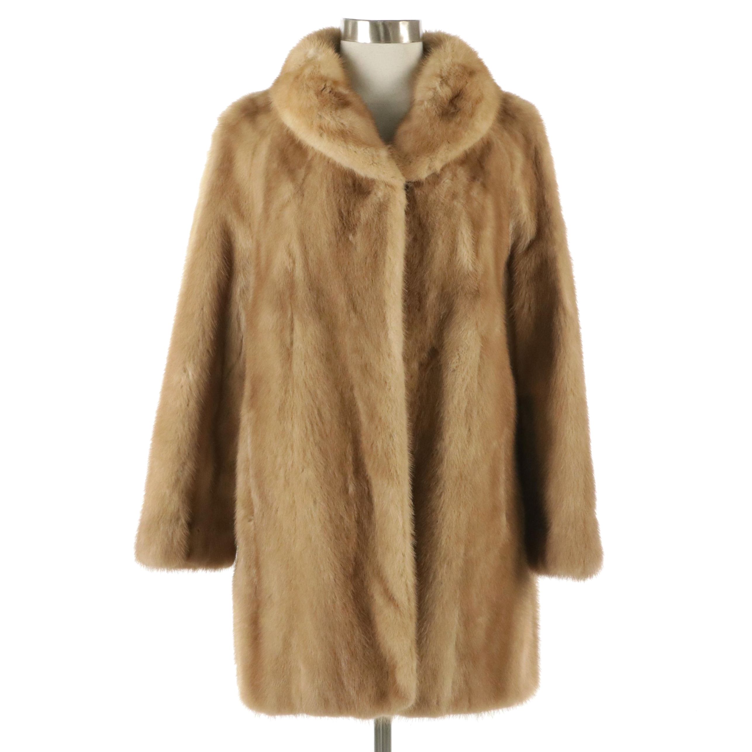 Shillito's Fur Salon Blonde Mink Fur Coat