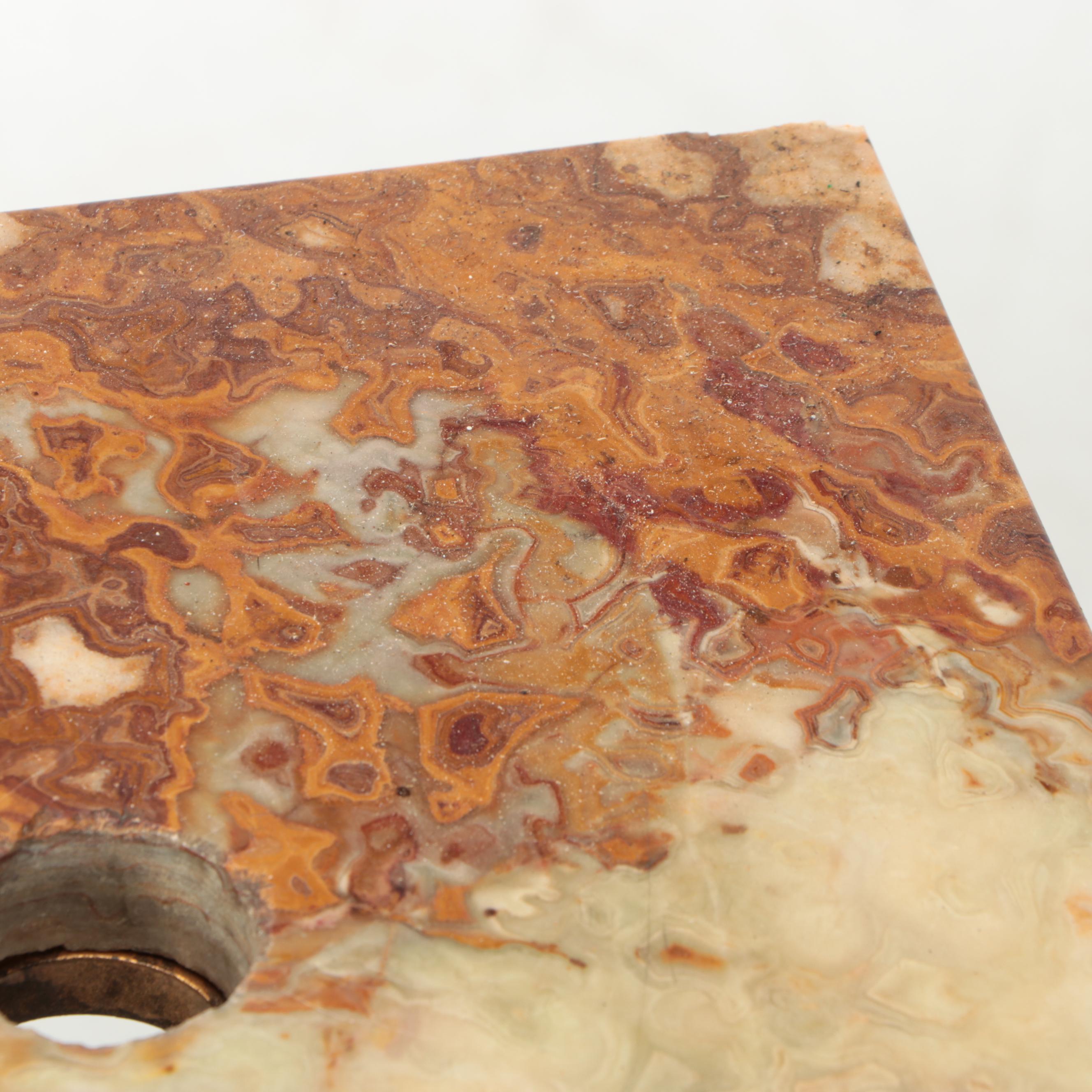 Victorian Style Marble and Brass Plant Stand