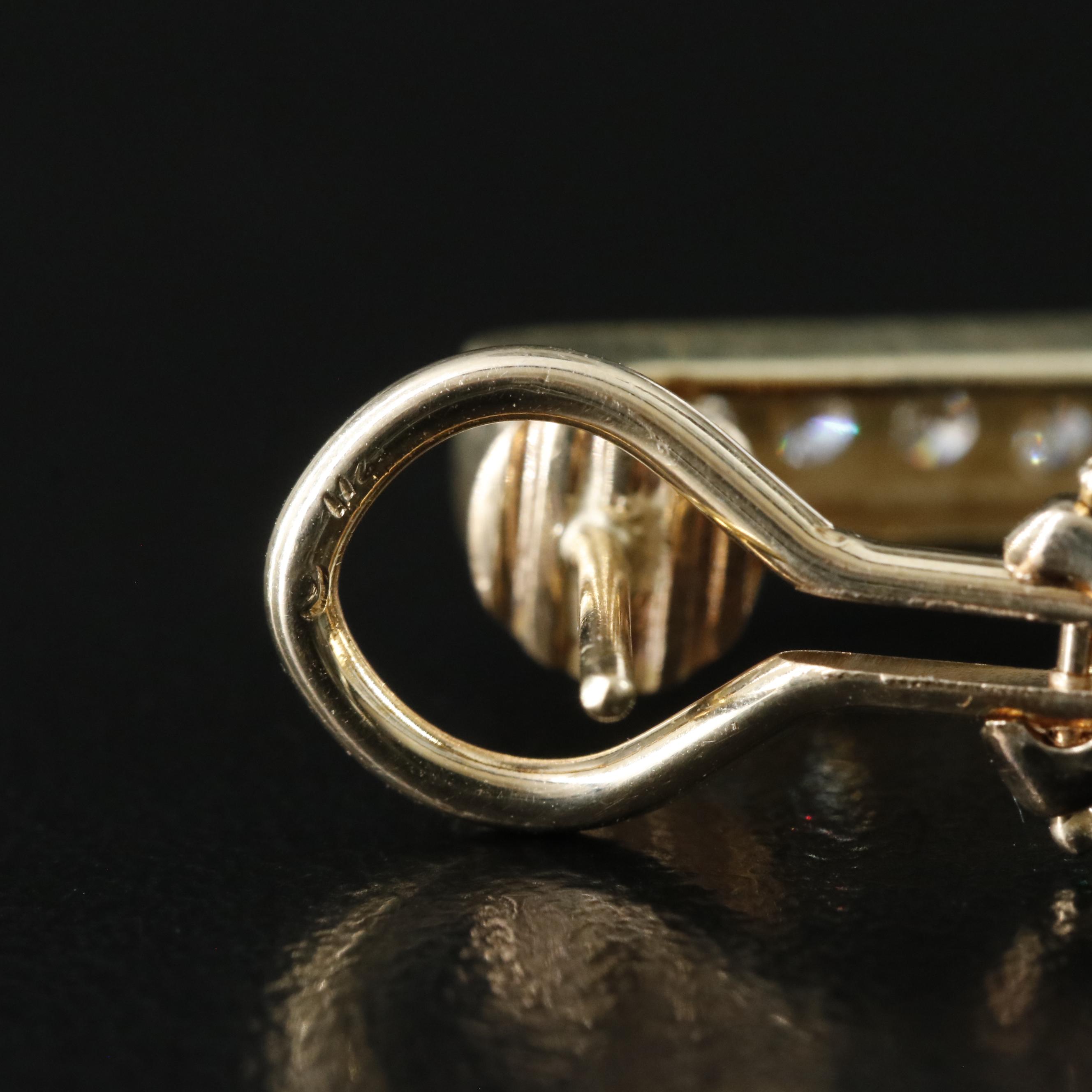 14K 0.60 CTW Diamond Geometric Hoop Earrings