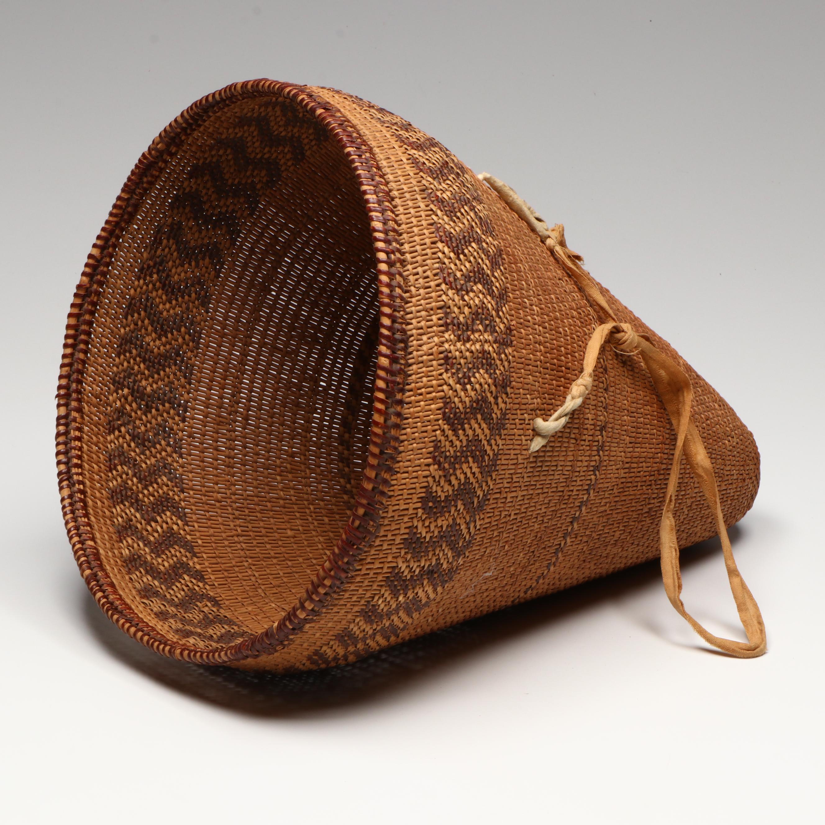 Indigenous California Conical Burden Basket