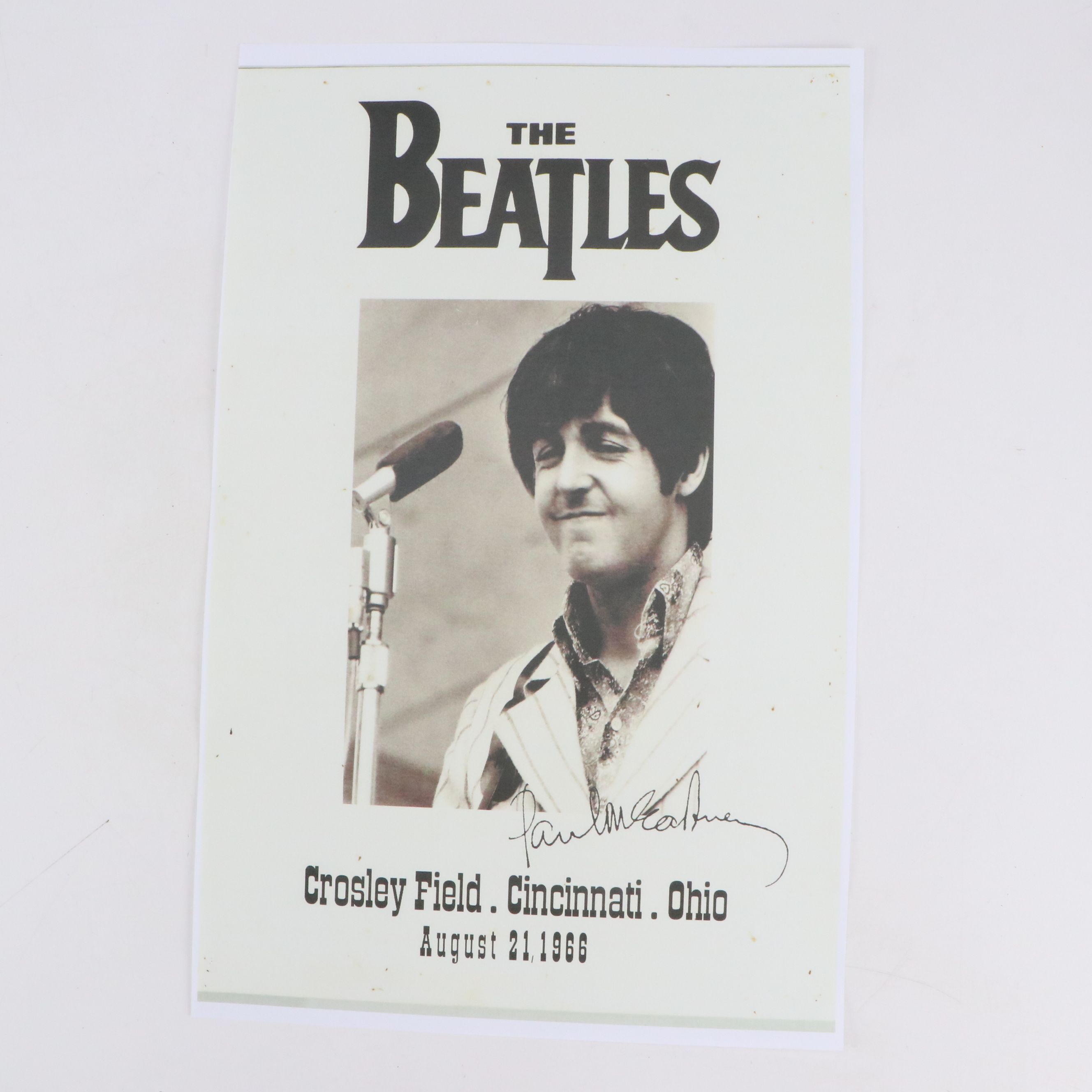 The Beatles Crosley Field Cincinnati Concert Reproduction Posters