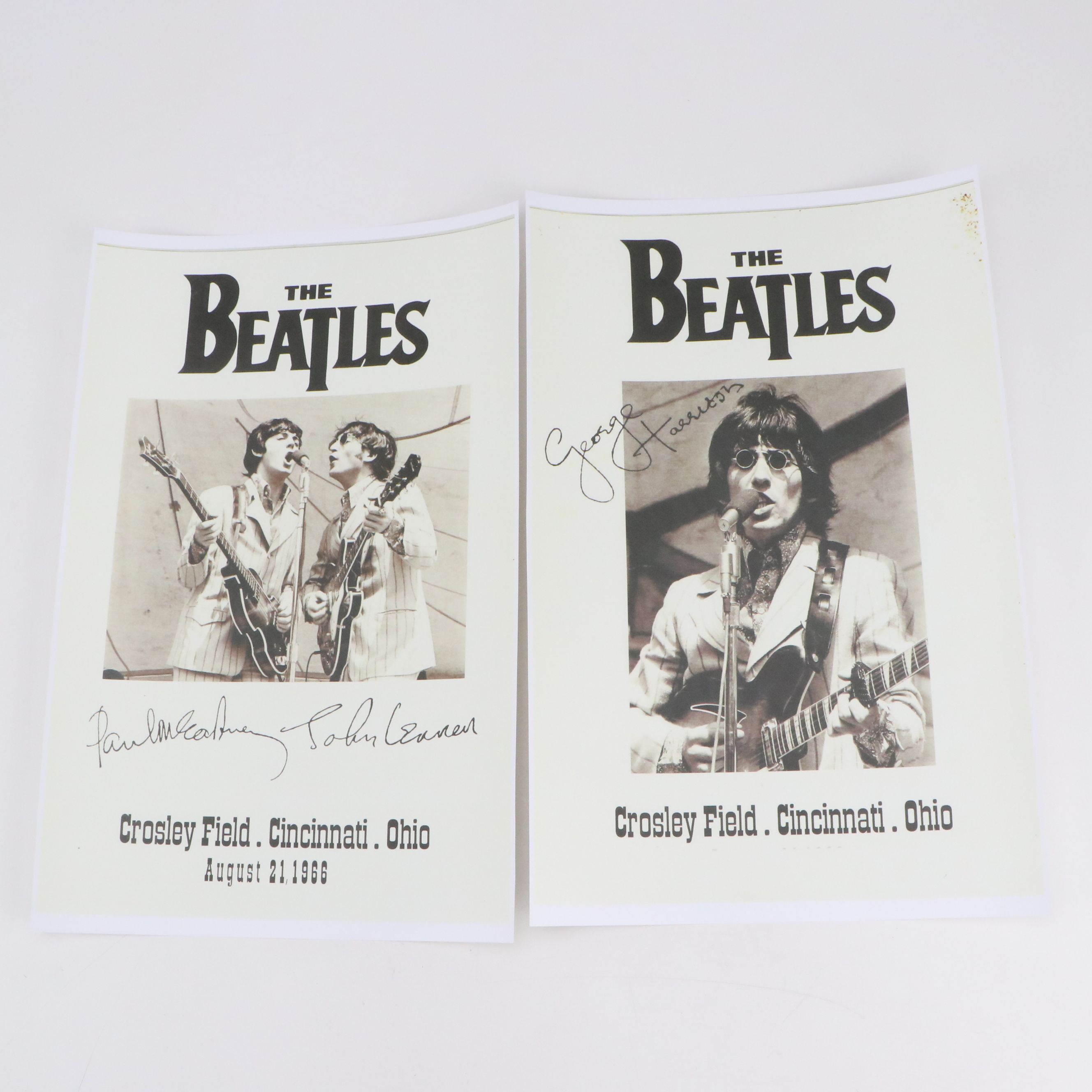The Beatles Crosley Field Cincinnati Concert Reproduction Posters