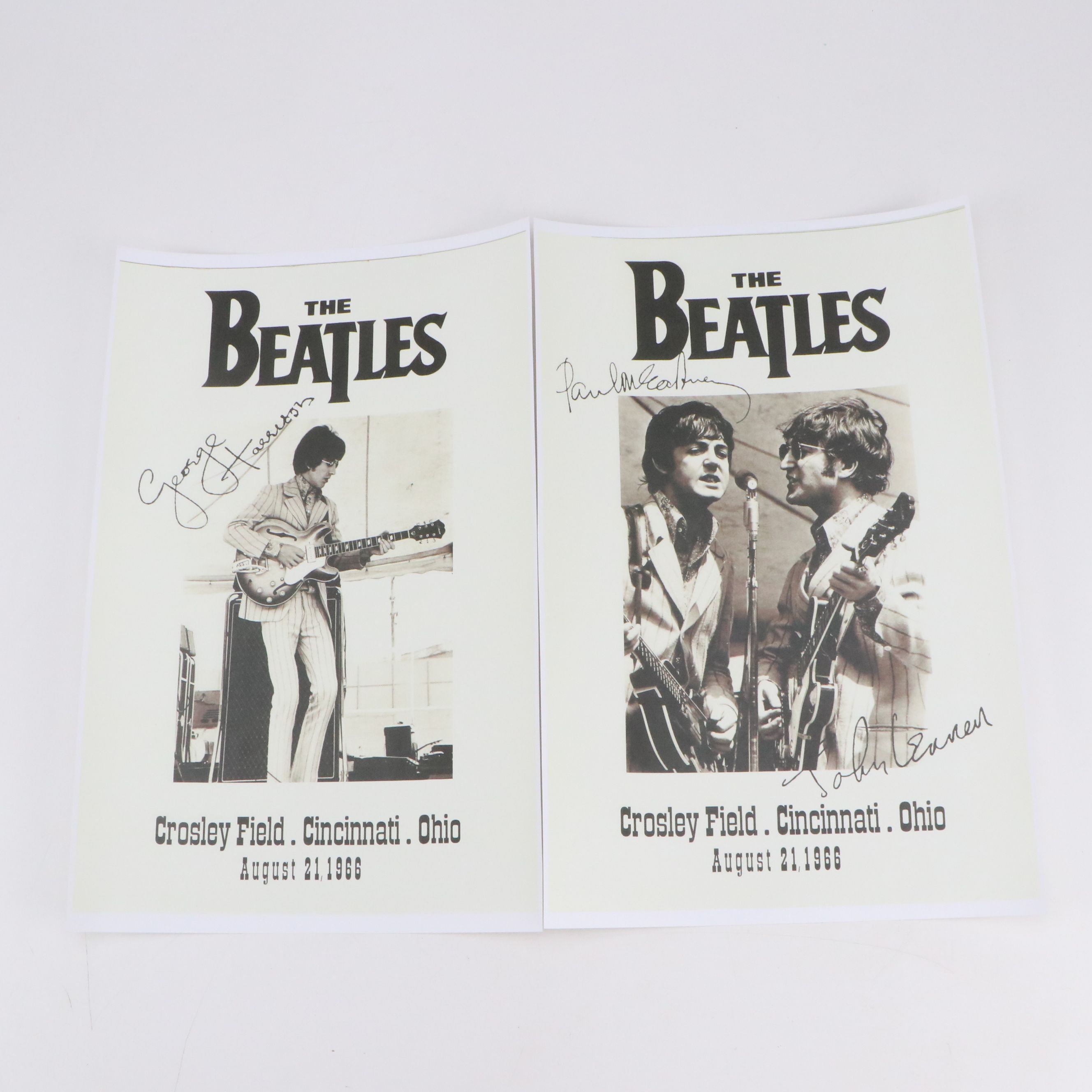 The Beatles Crosley Field Cincinnati Concert Reproduction Posters