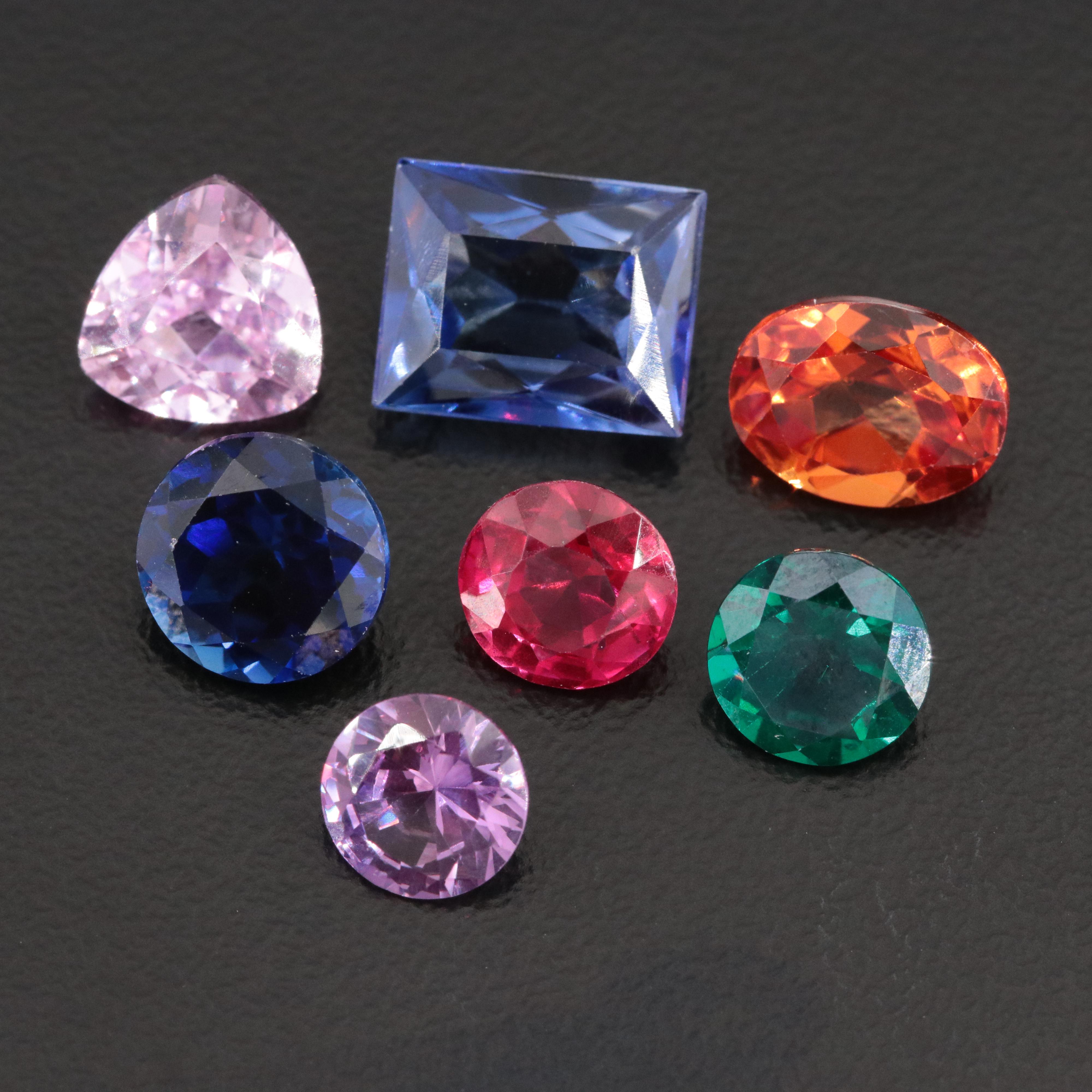 Loose 16.27 CTW Mixed Lab Grown Gemstone Lot