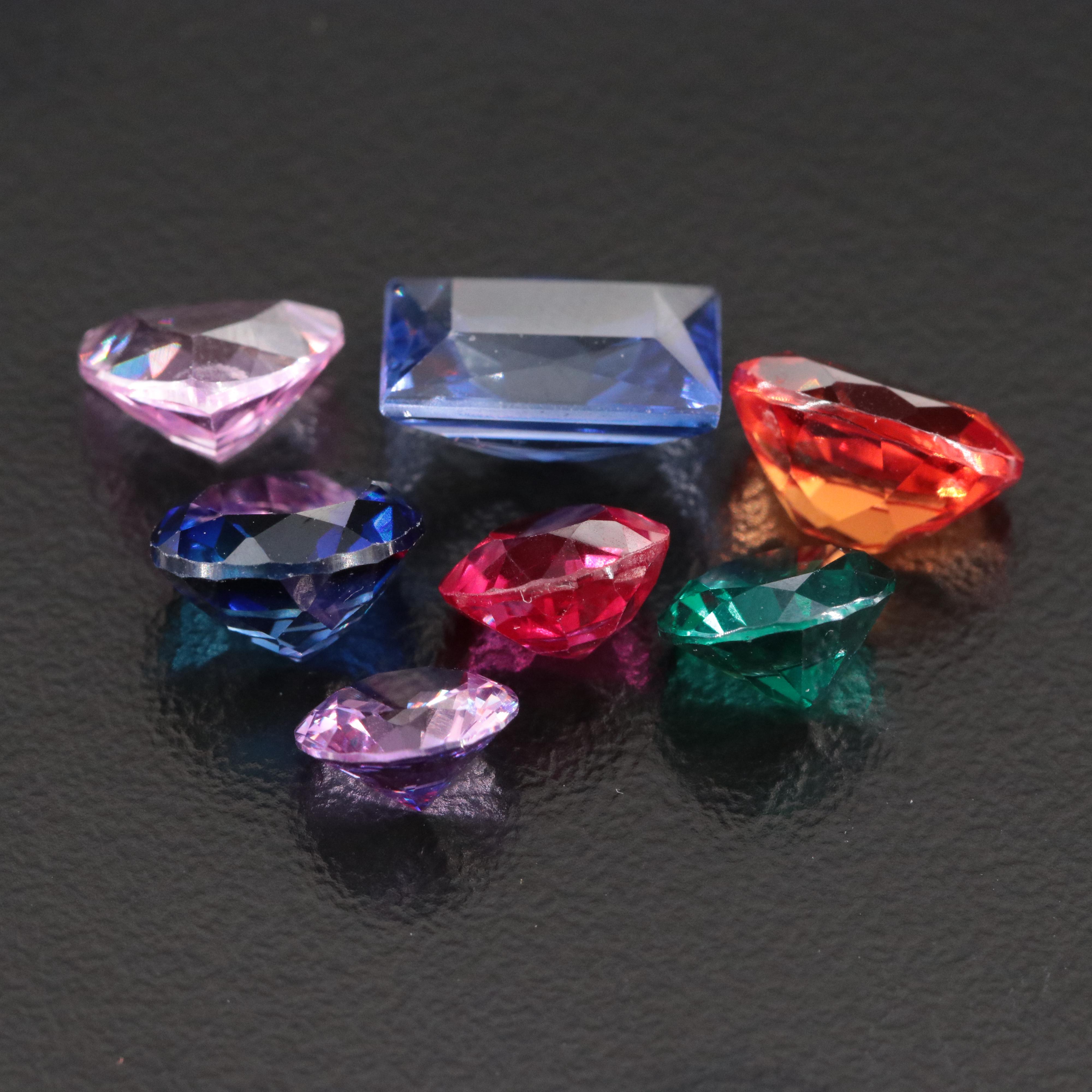 Loose 16.27 CTW Mixed Lab Grown Gemstone Lot