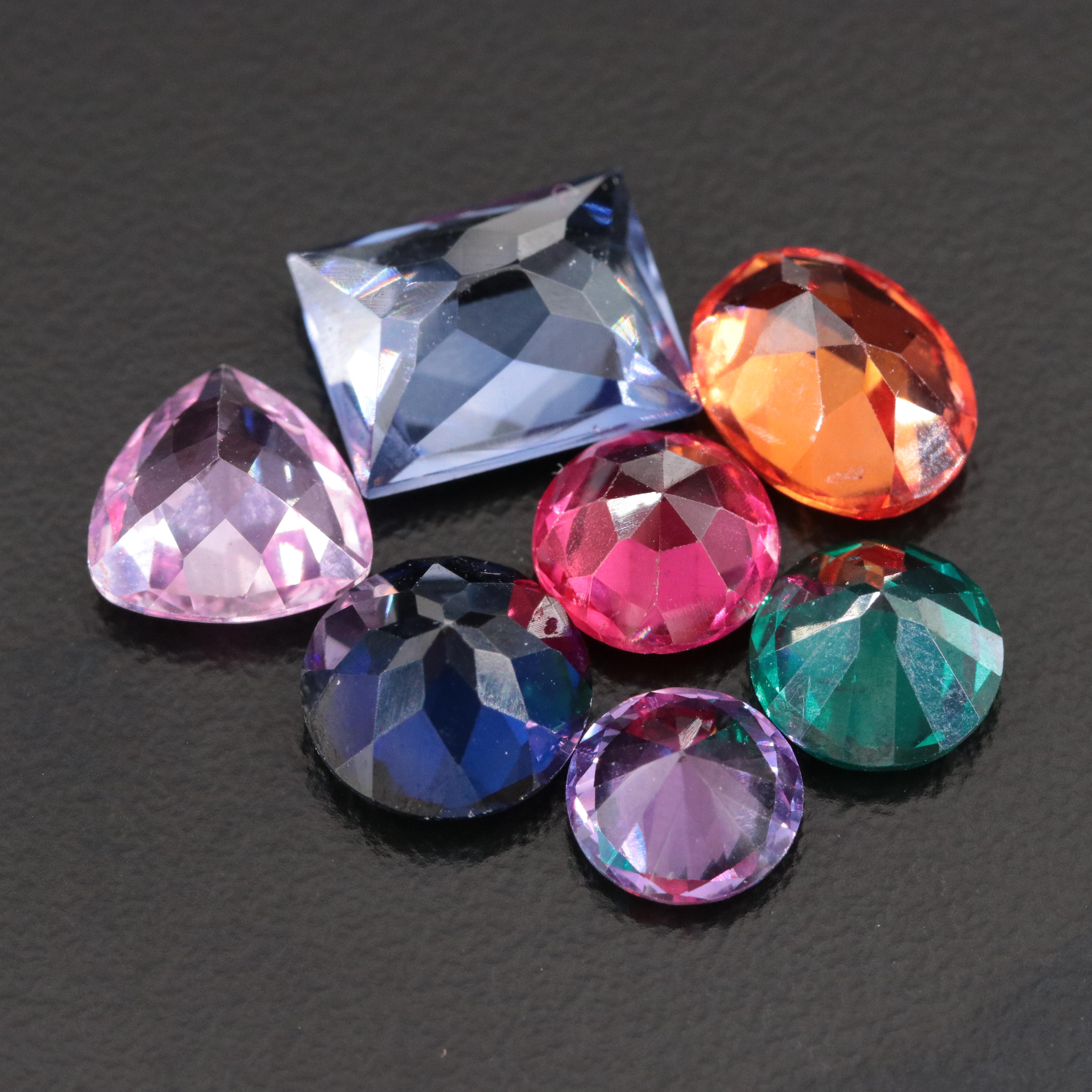 Loose 16.27 CTW Mixed Lab Grown Gemstone Lot