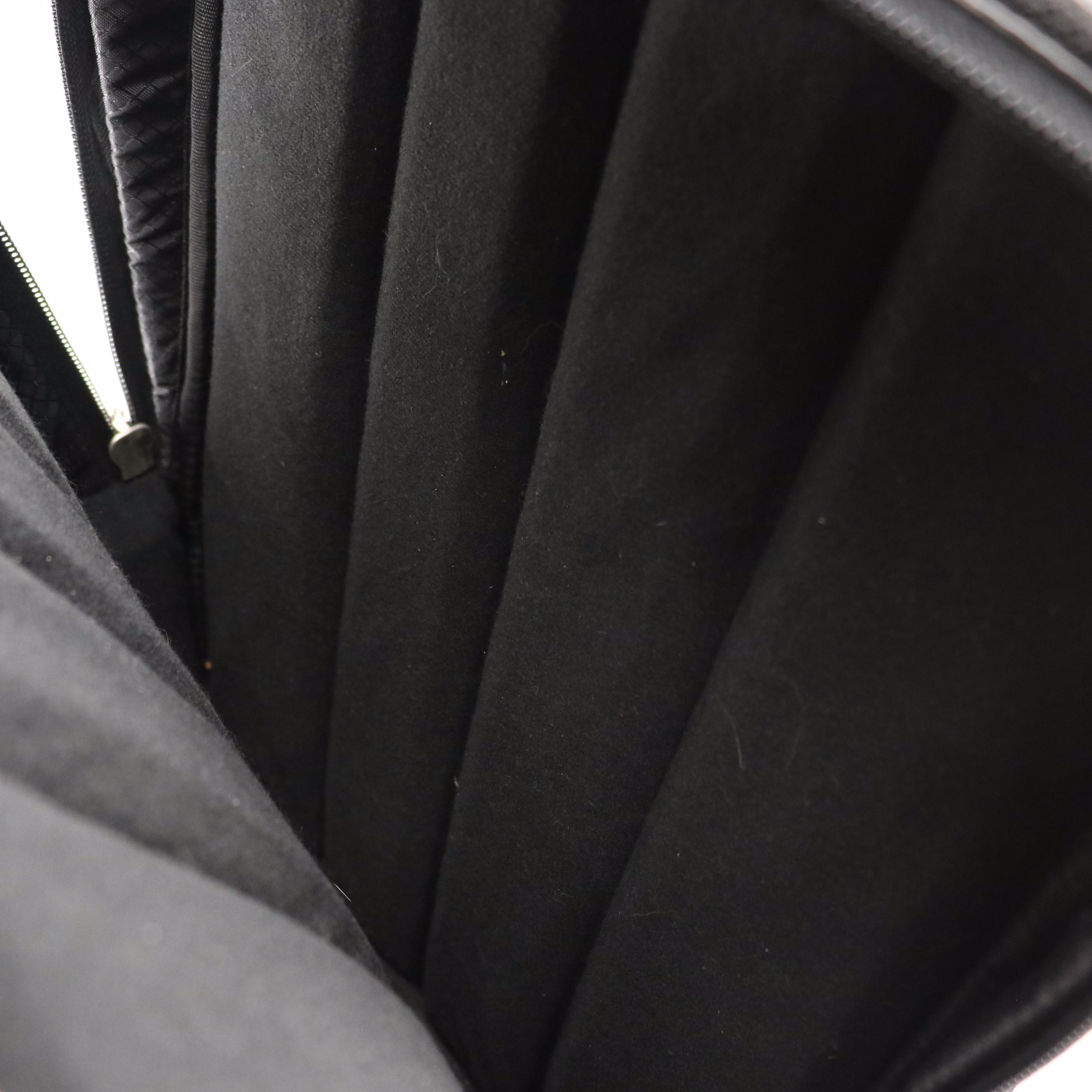 Mcklein Detachable Two-Wheel Travel Bag/Backpack in Black Leather