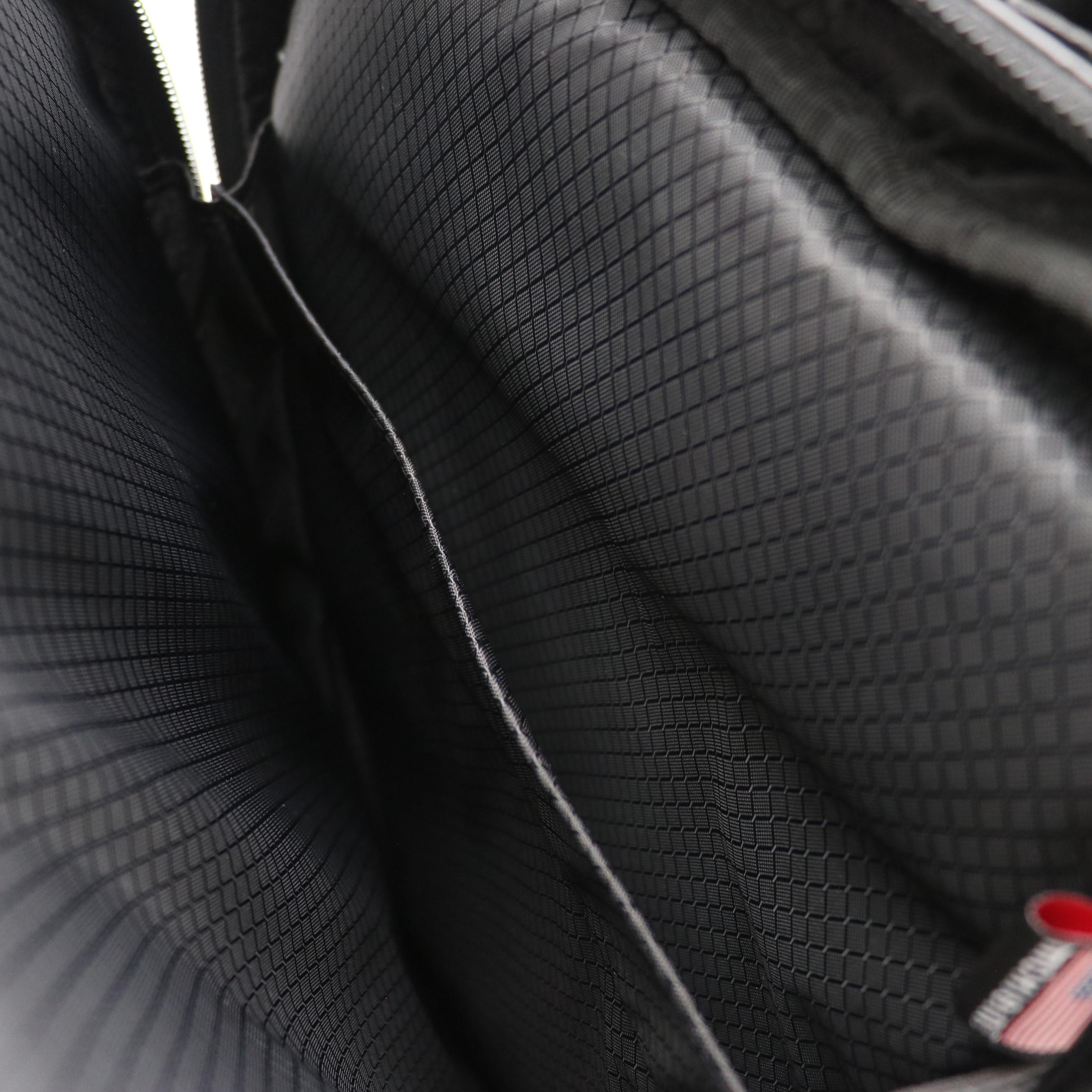 Mcklein Detachable Two-Wheel Travel Bag/Backpack in Black Leather