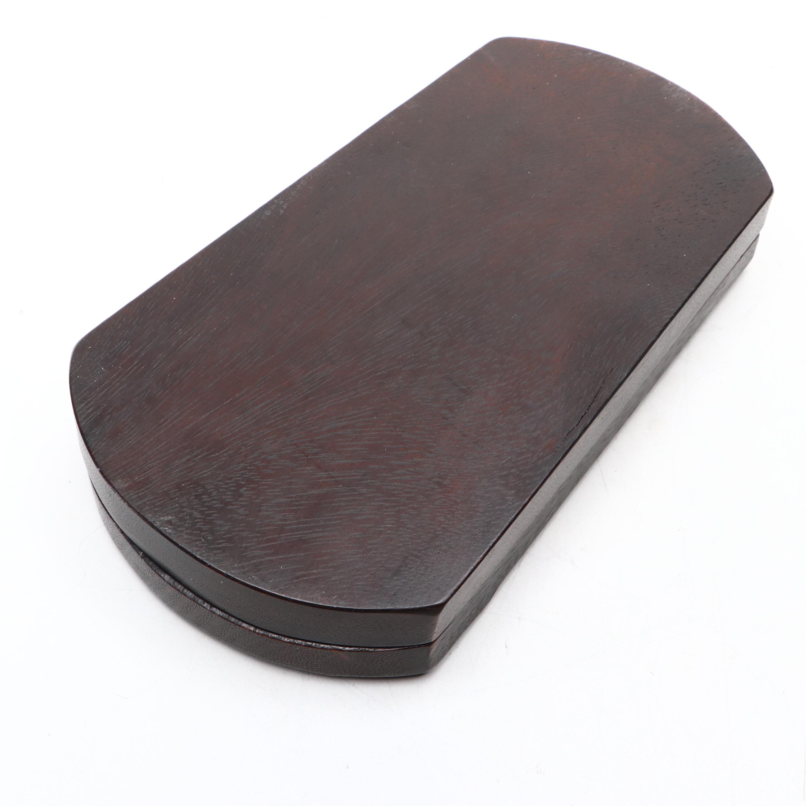 Chinese Pictorial Wood Ink Stones