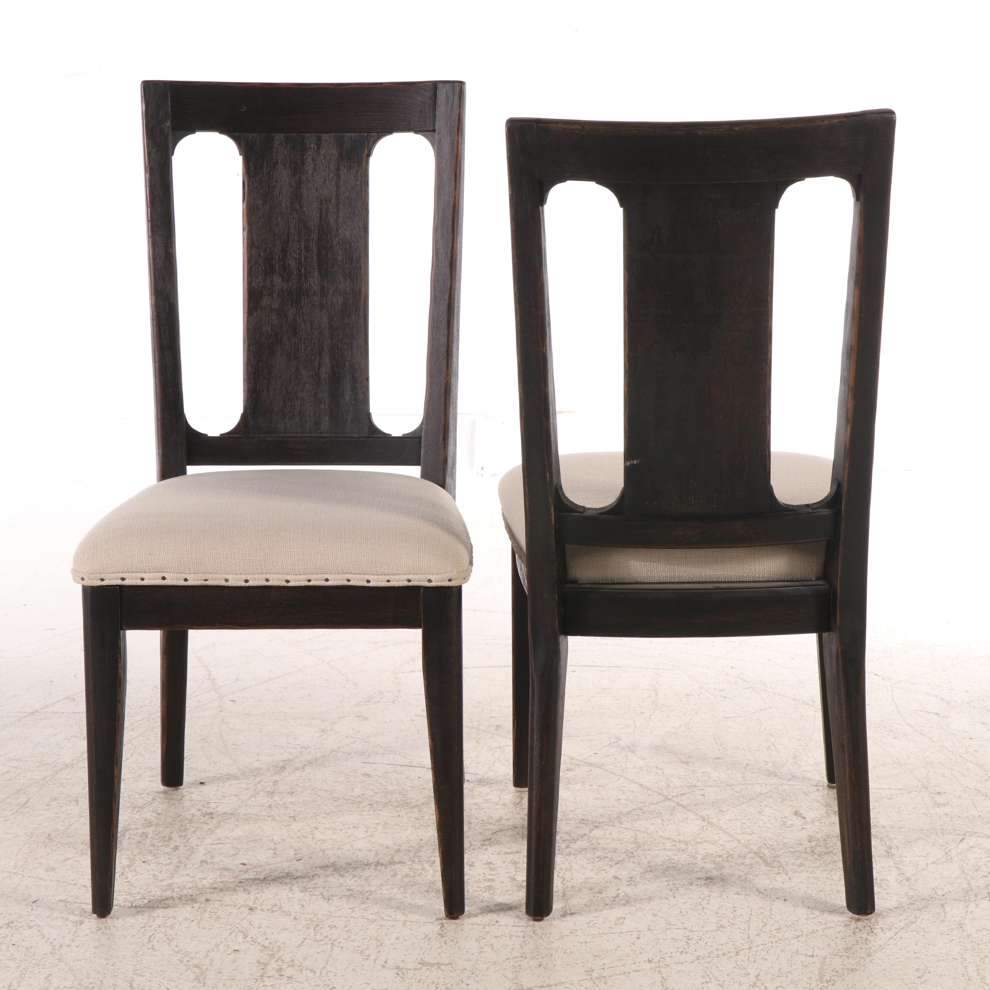 Pair of Fabriqué Par Modern Side Chairs