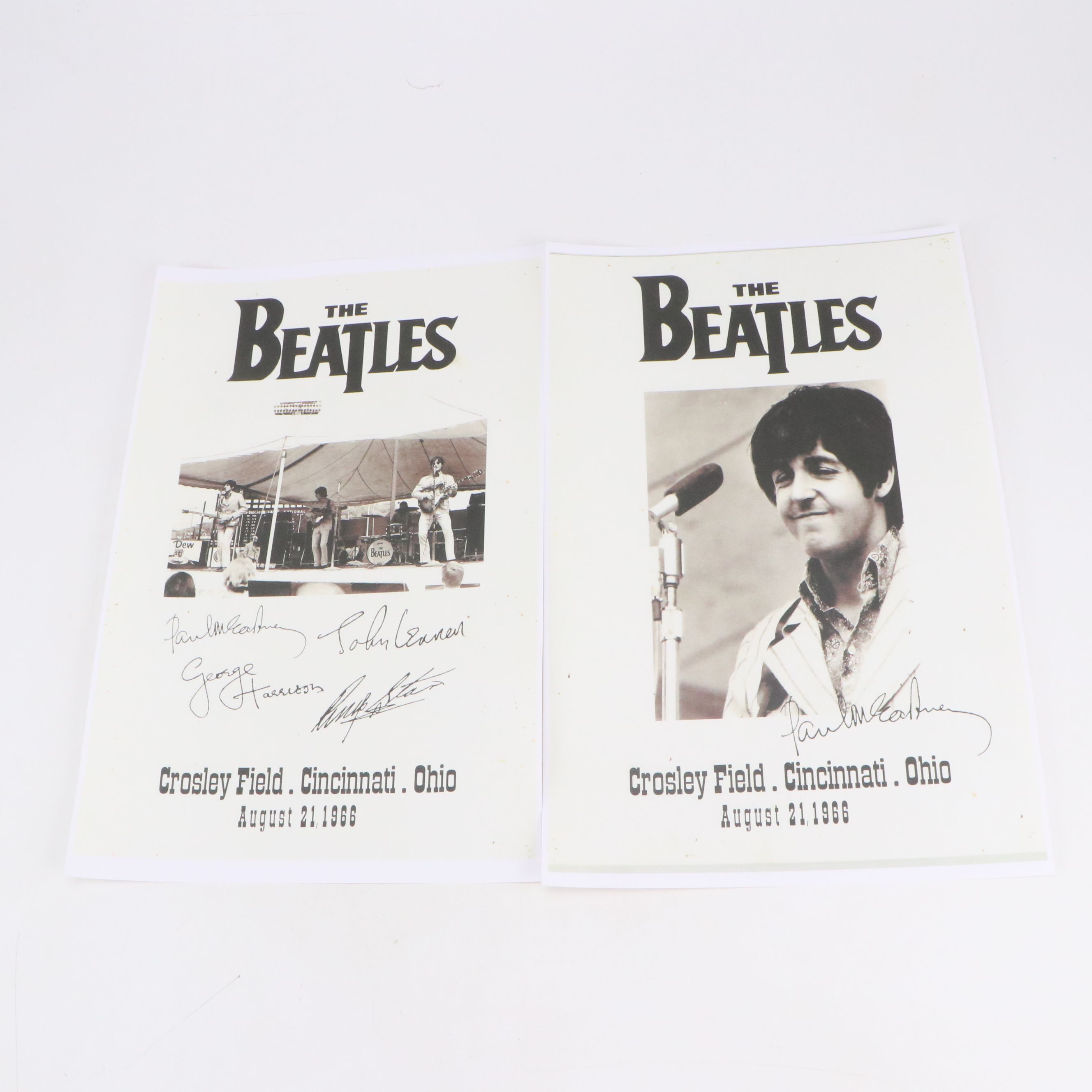 The Beatles Crosley Field Cincinnati Concert Reproduction Posters