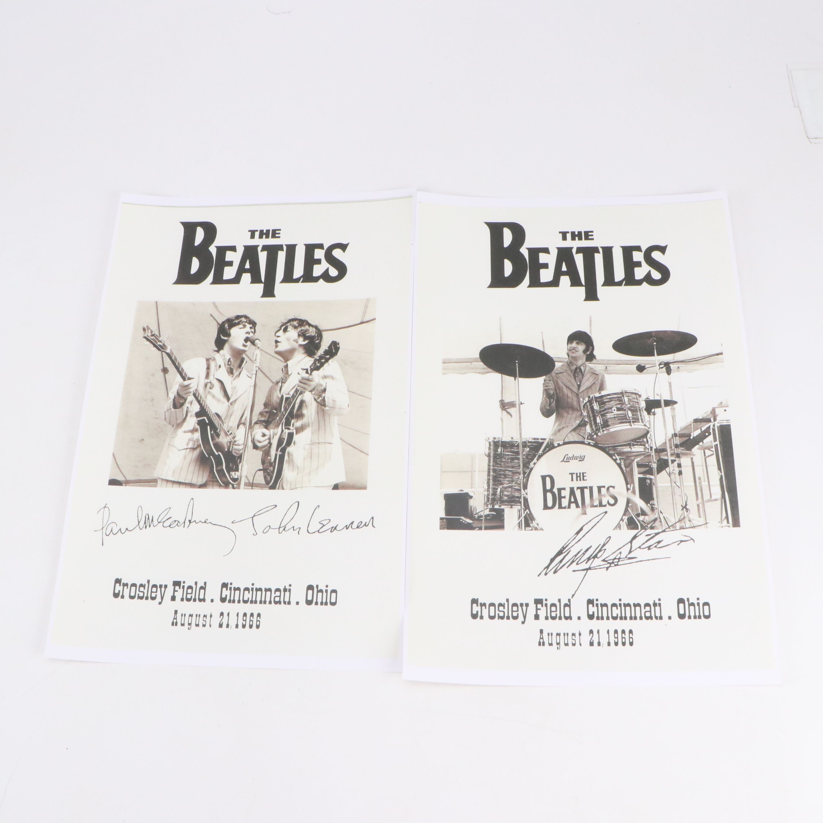 The Beatles Crosley Field Cincinnati Concert Reproduction Posters