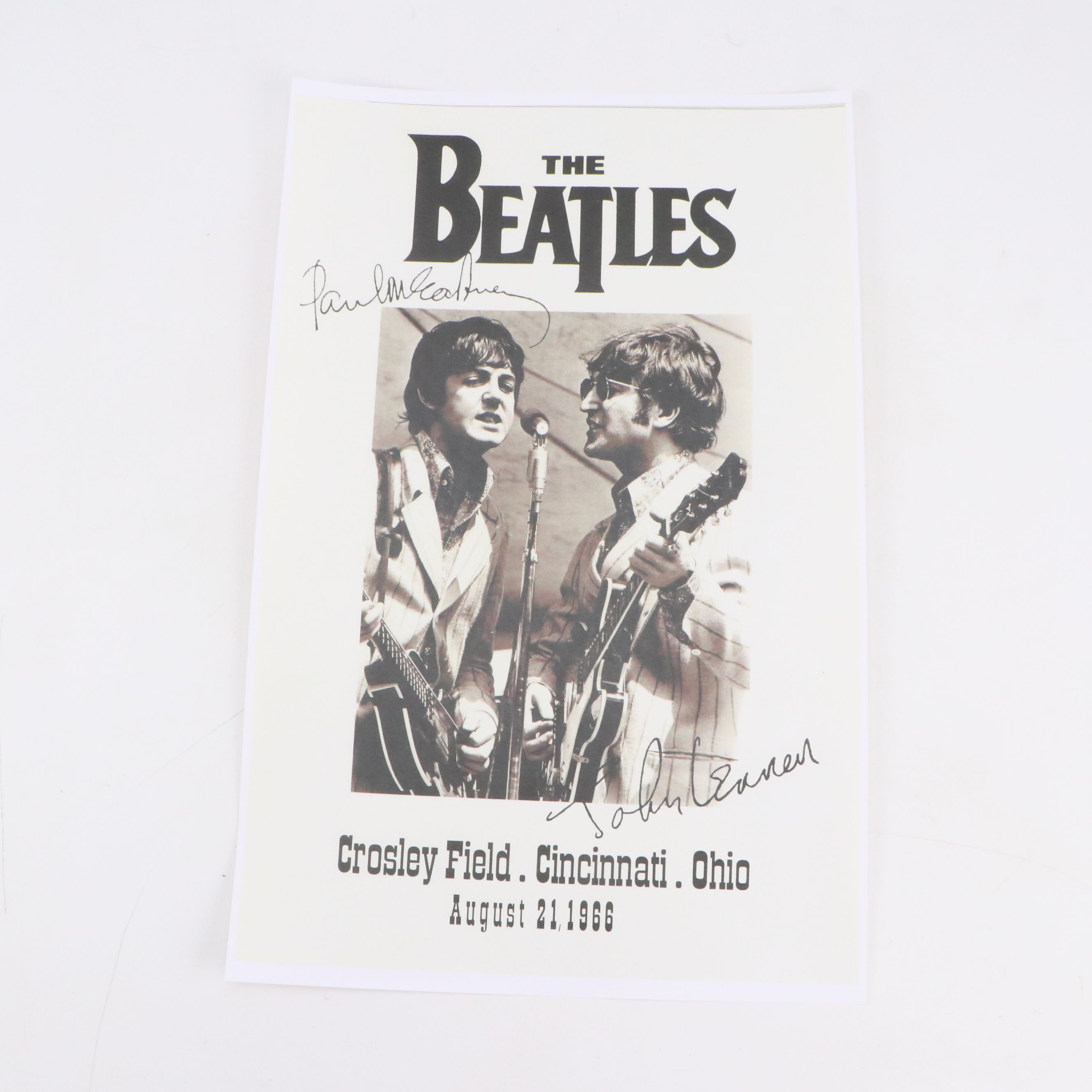 The Beatles Crosley Field Cincinnati Concert Reproduction Posters