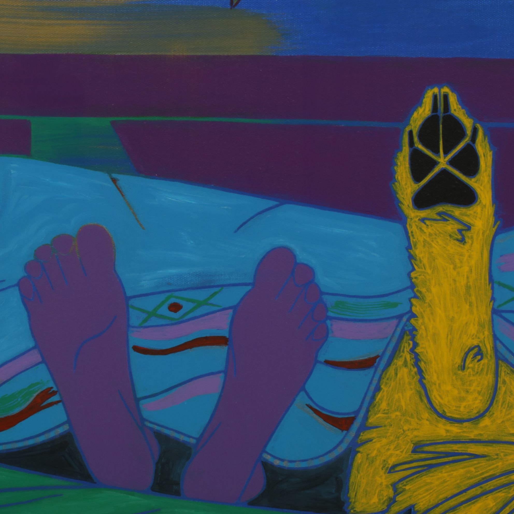 Angela Bond Stylized Acrylic Painting "Bad Romance," 2013