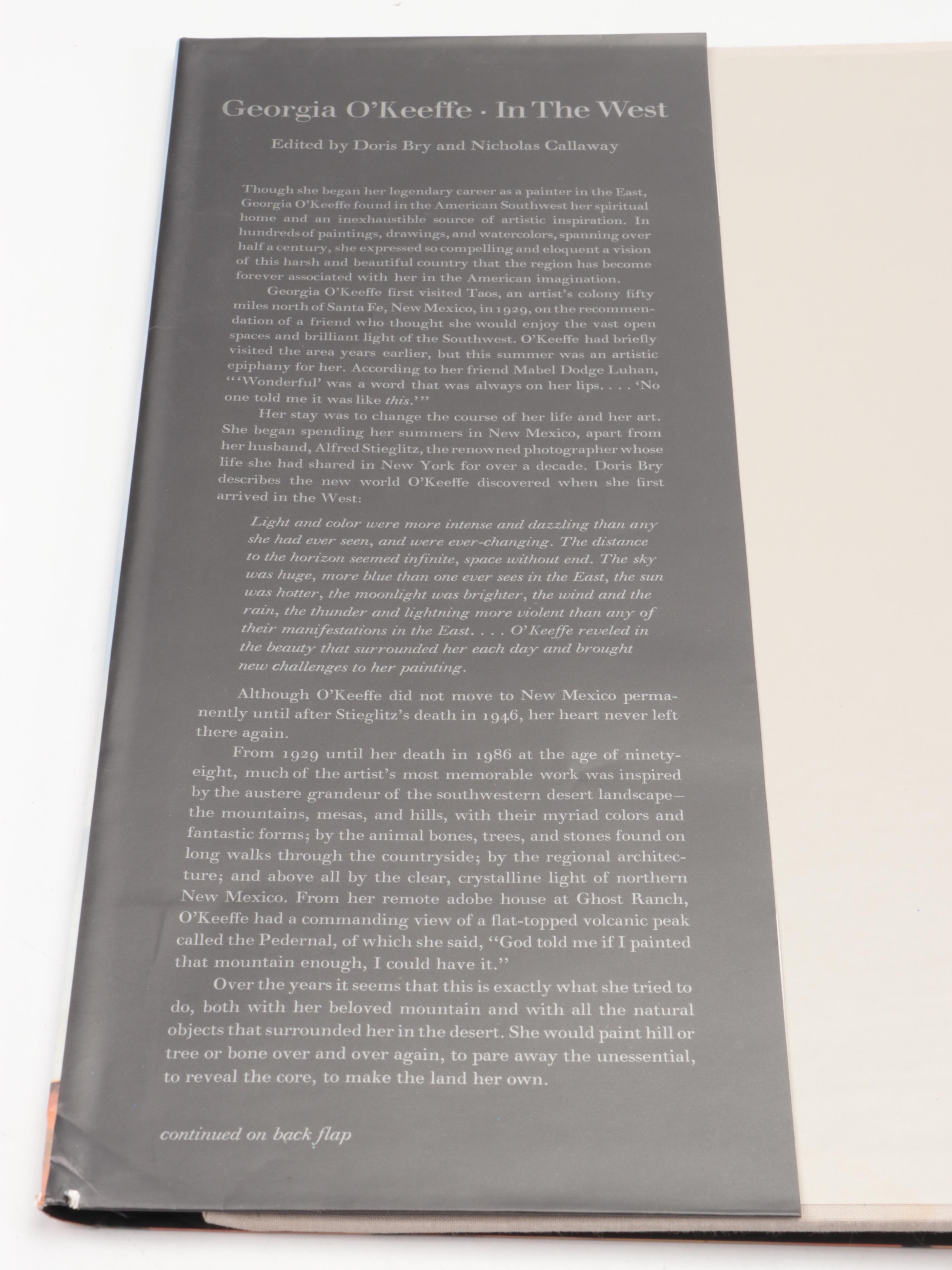 First Edition "Georgia O'Keeffe: In the West" Edited by Bry and Callaway, 1989