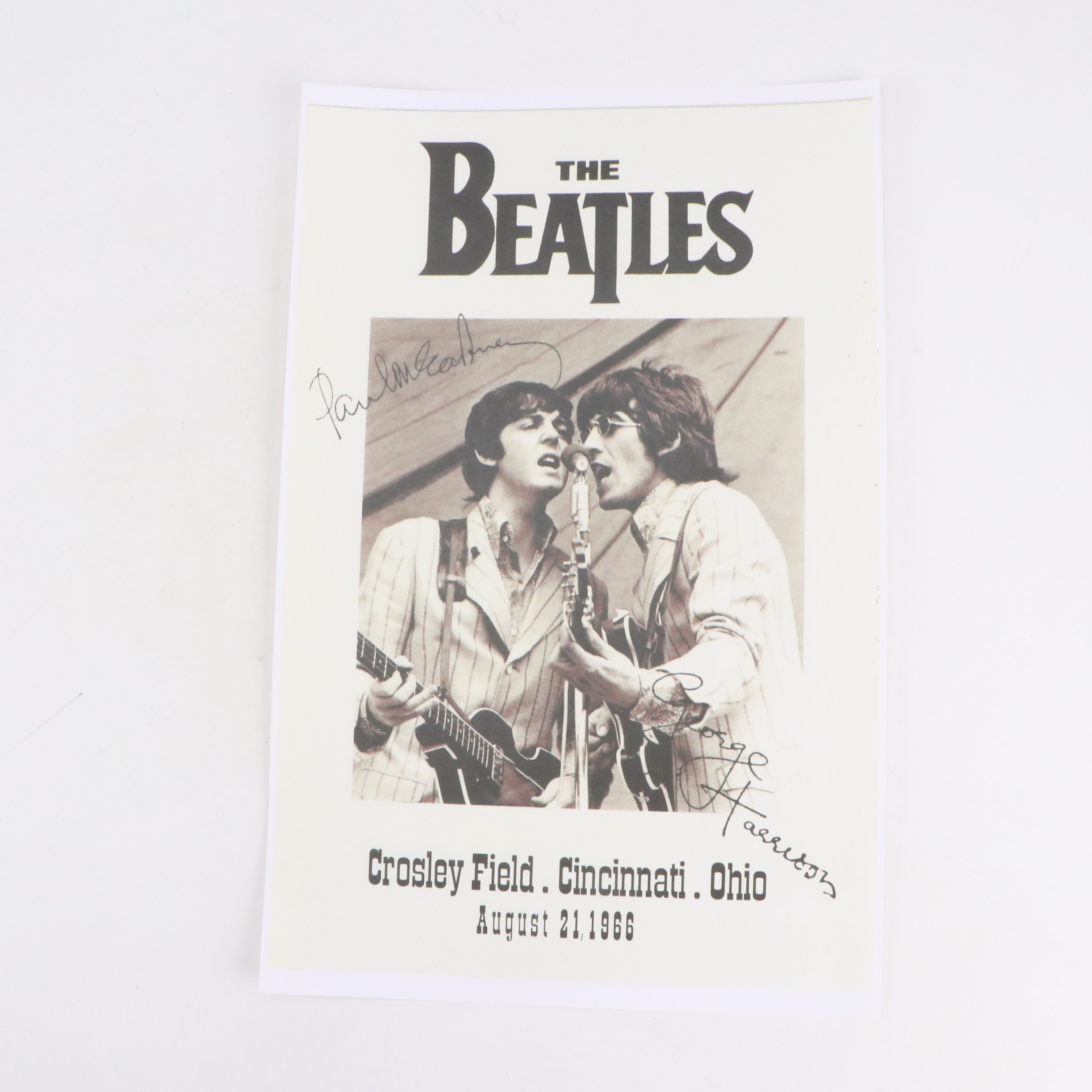 The Beatles Crosley Field Cincinnati Concert Reproduction Posters
