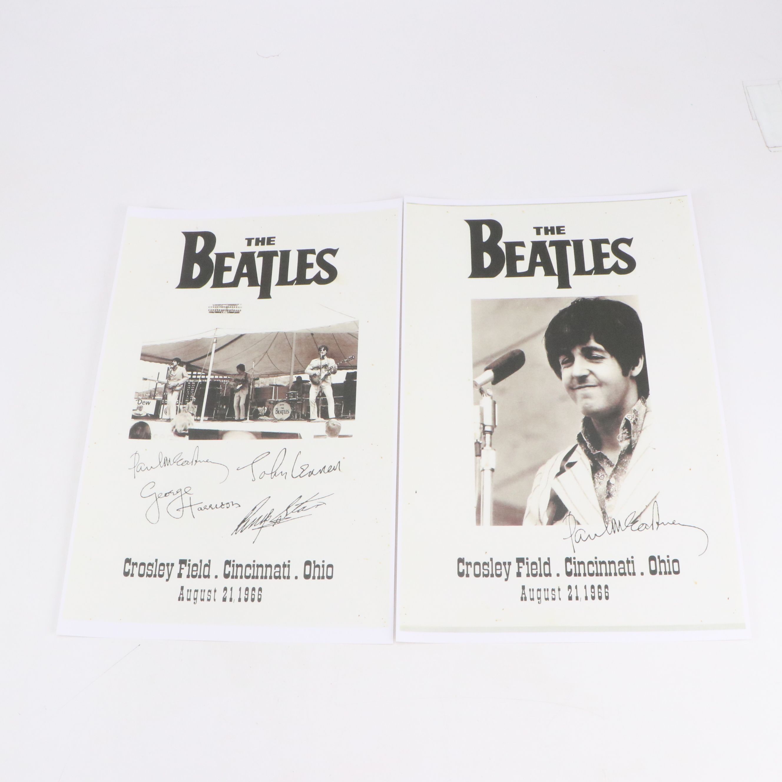 The Beatles Crosley Field Cincinnati Concert Reproduction Posters