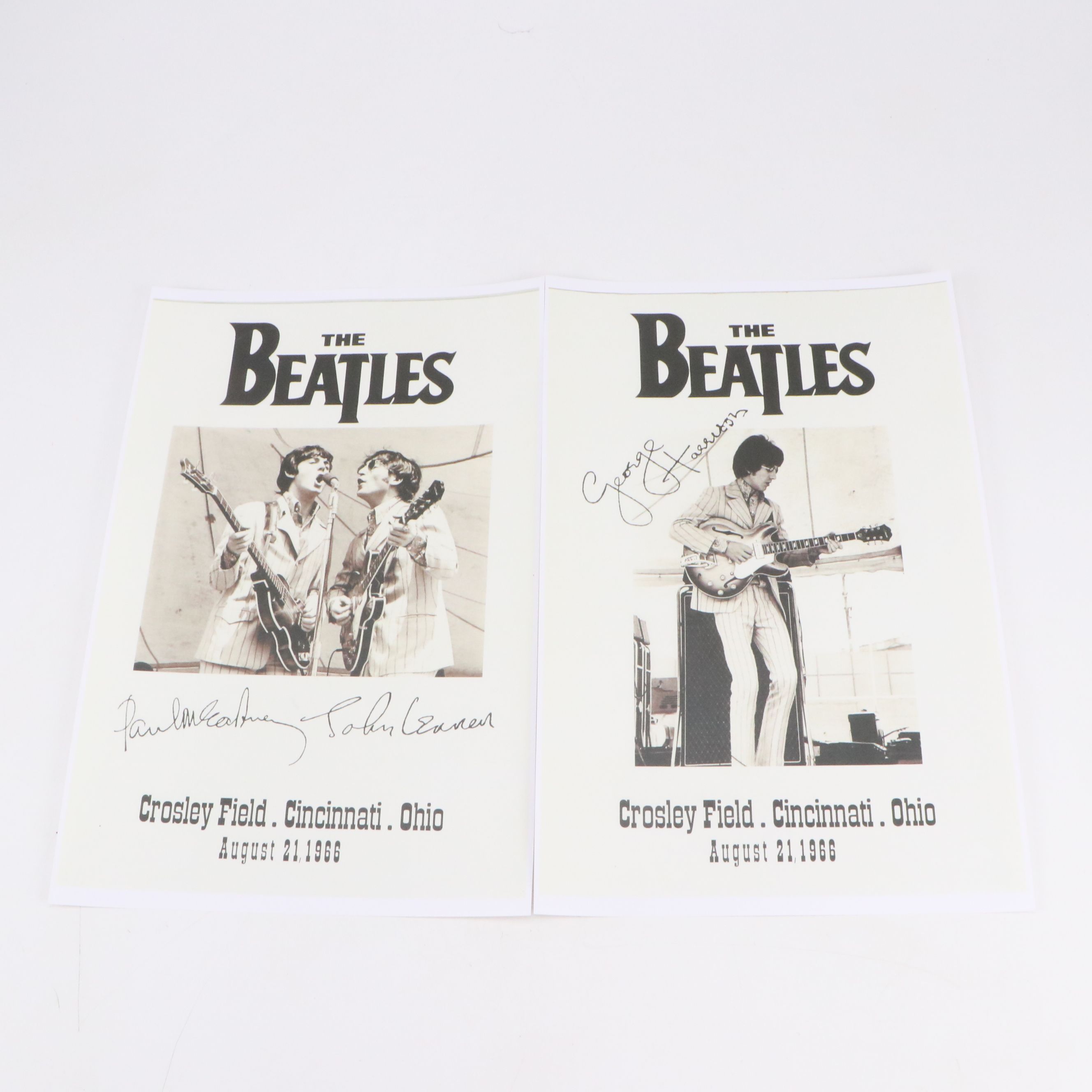 The Beatles Crosley Field Cincinnati Concert Reproduction Posters