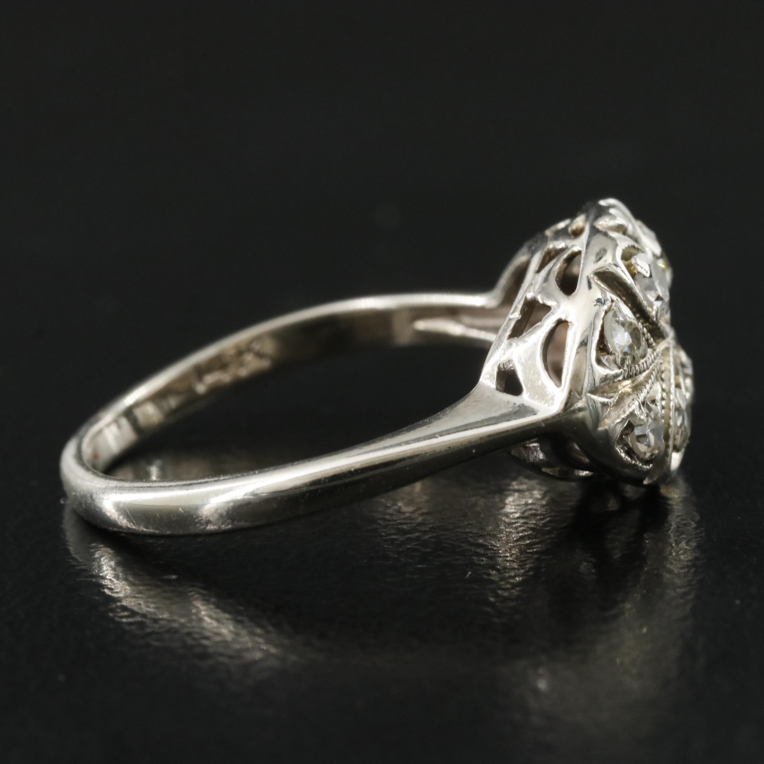 Vintage 14K 0.28 CTW Diamond Ring