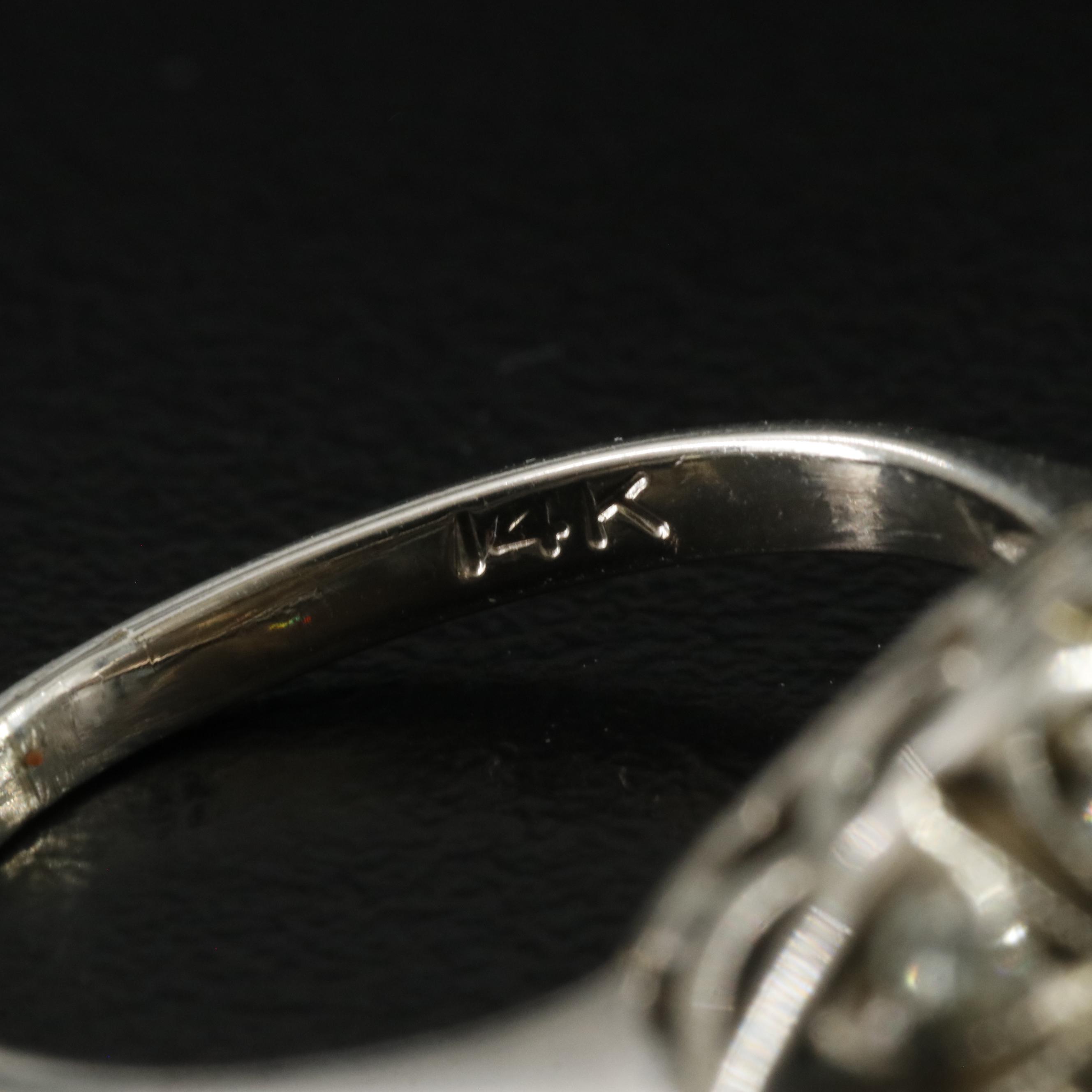 Vintage 14K 0.28 CTW Diamond Ring