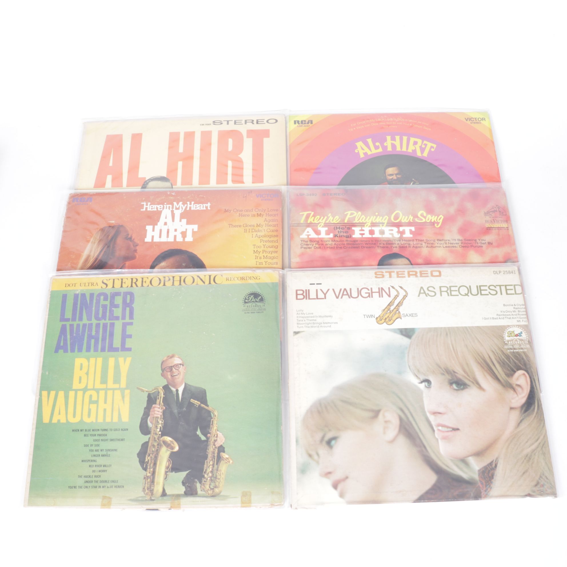 Al Hirt & Billy Vaughn Vinyl Record Albums