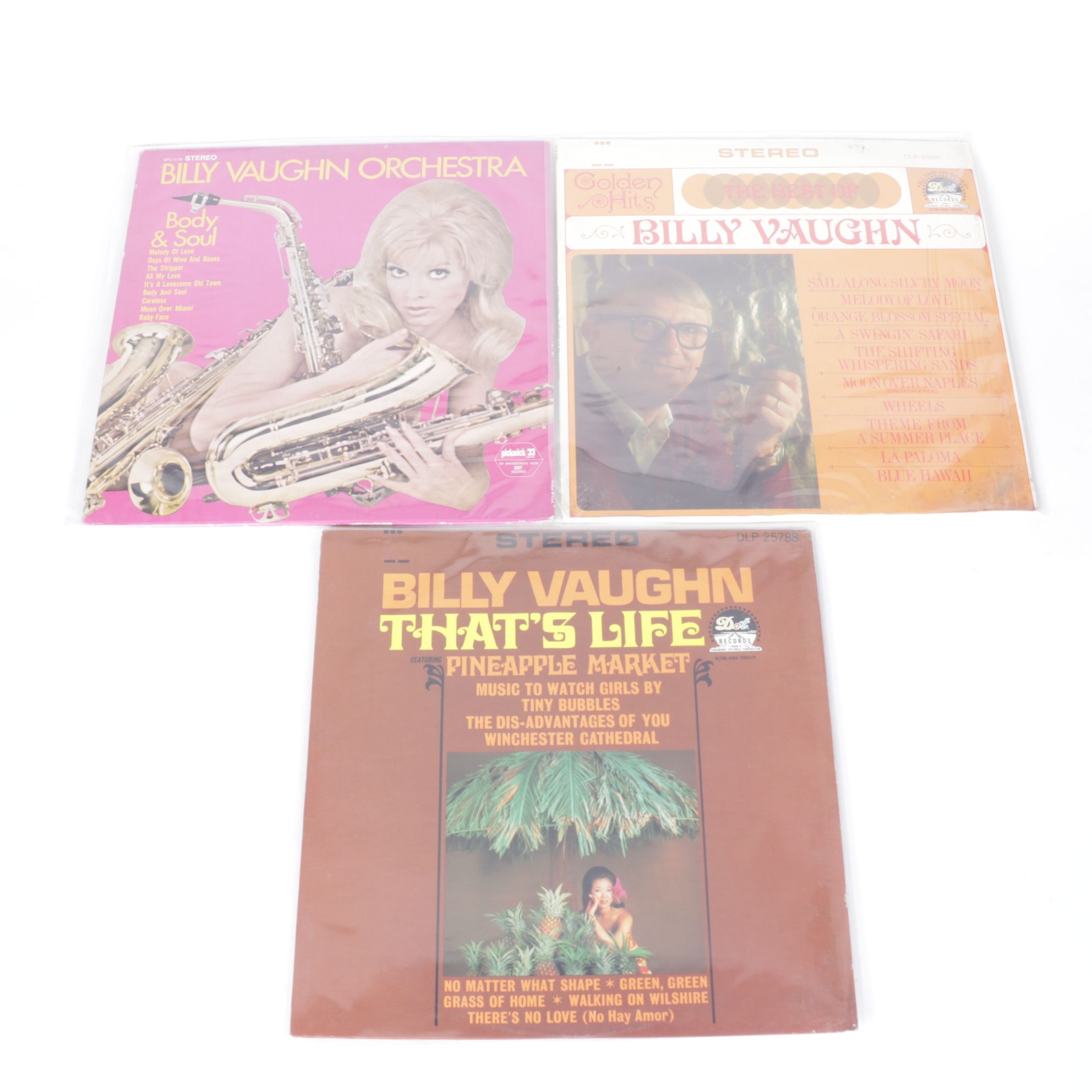 Al Hirt & Billy Vaughn Vinyl Record Albums