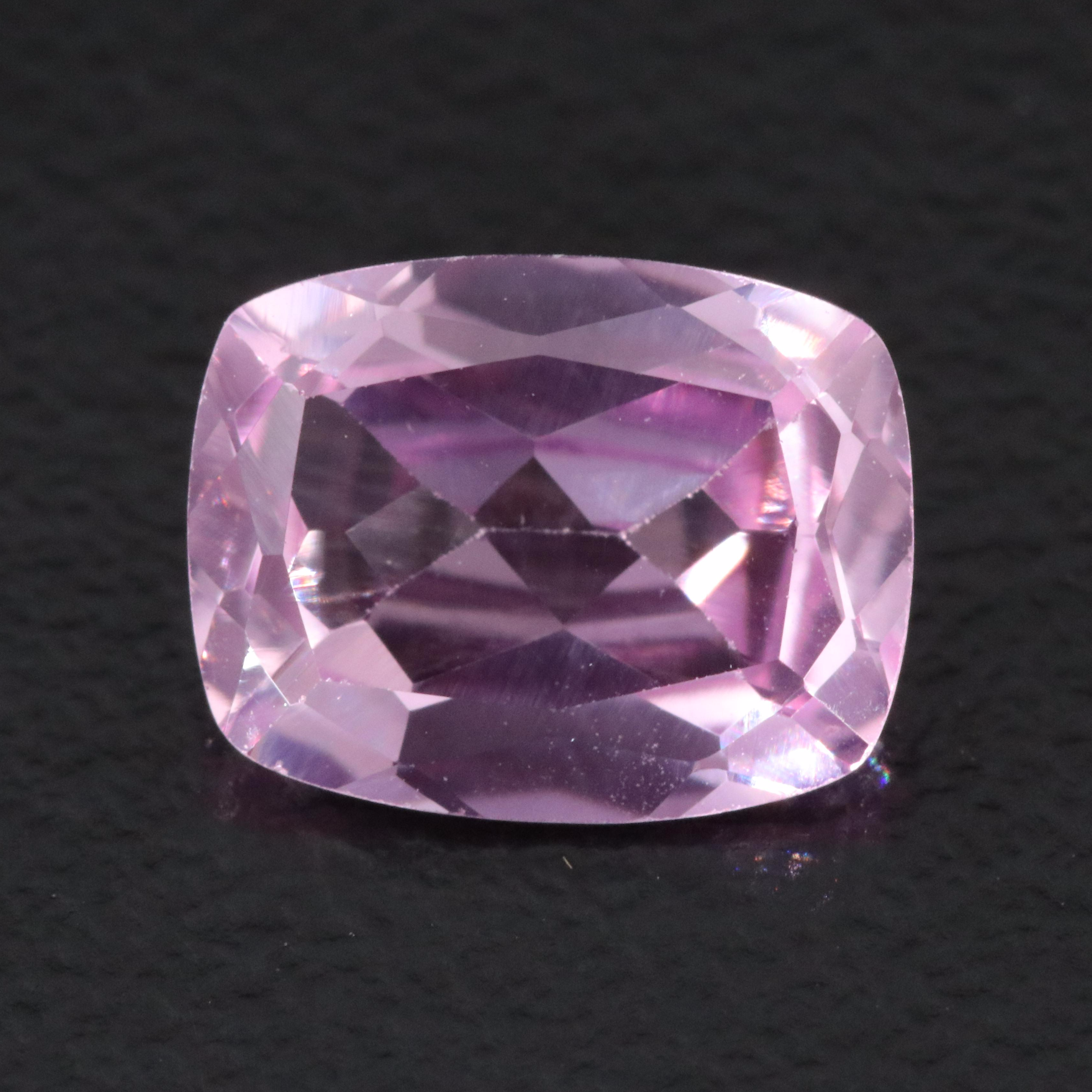 Loose 2.22 CT Lab Grown Pink Sapphire