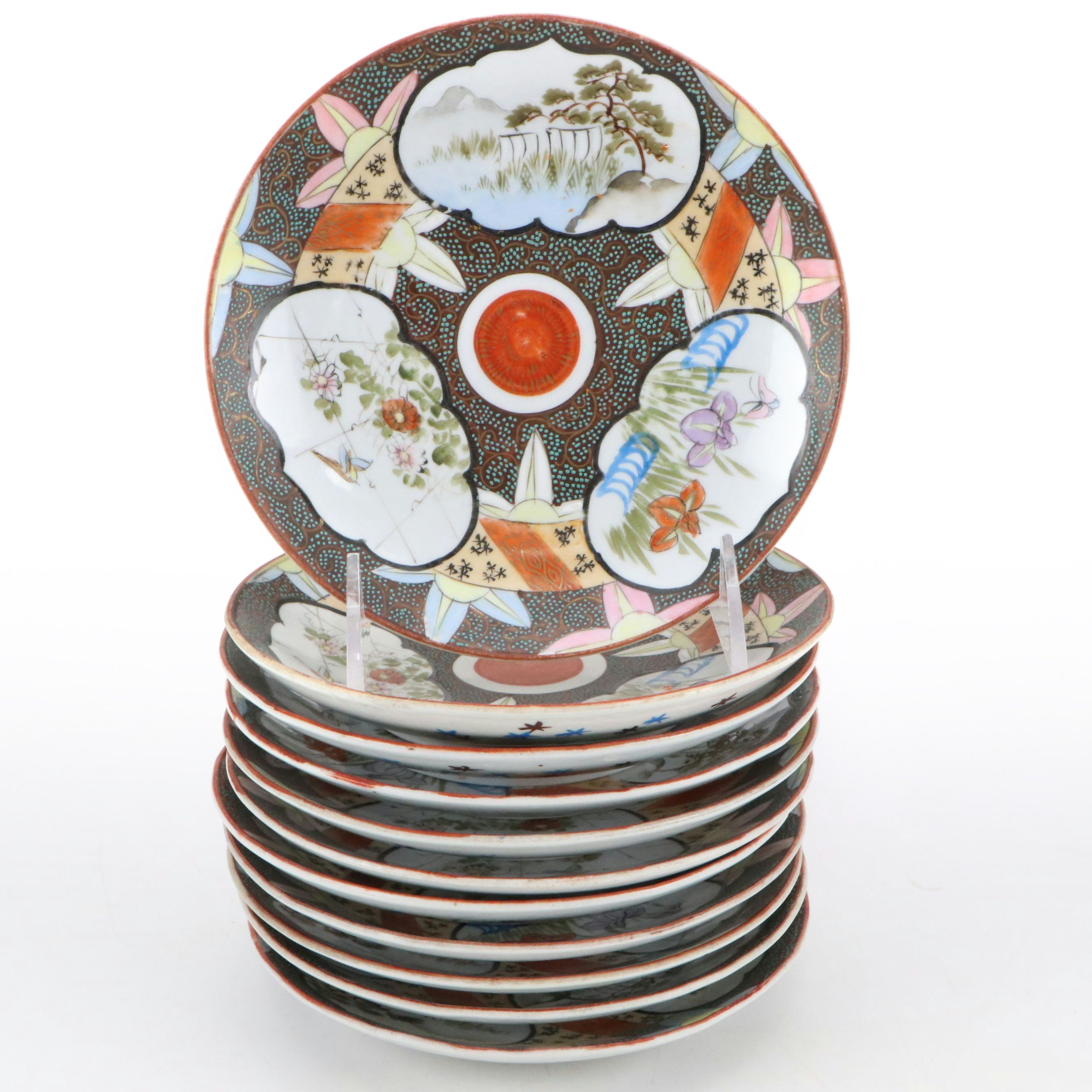 Japanese Kutani Porcelain Plates