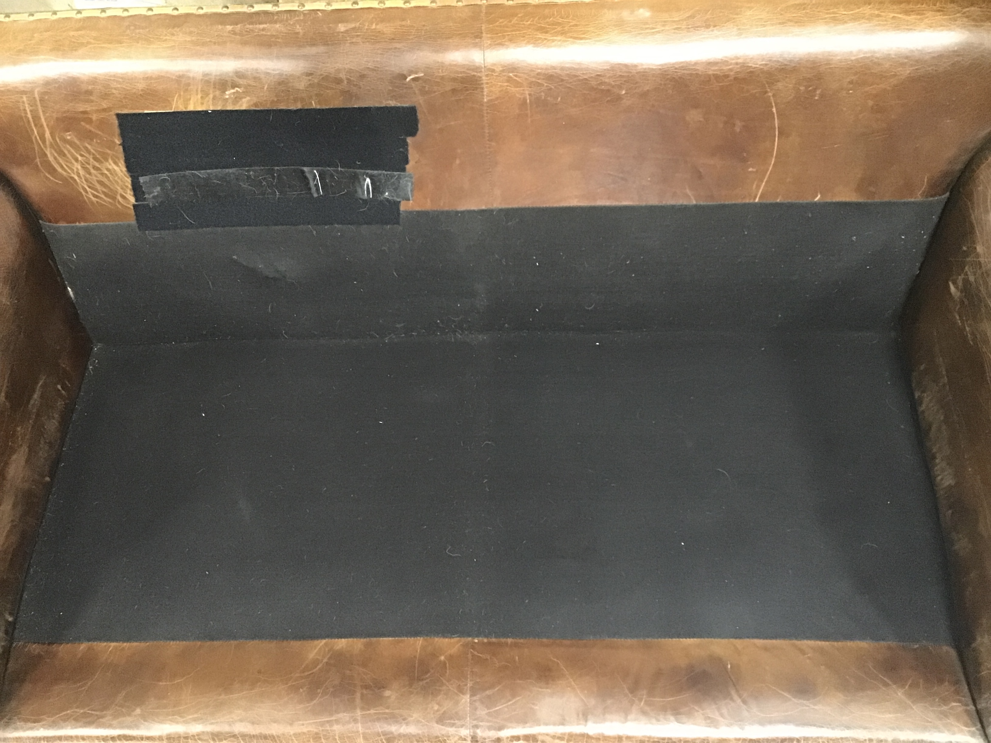 Brown Leather Loveseat