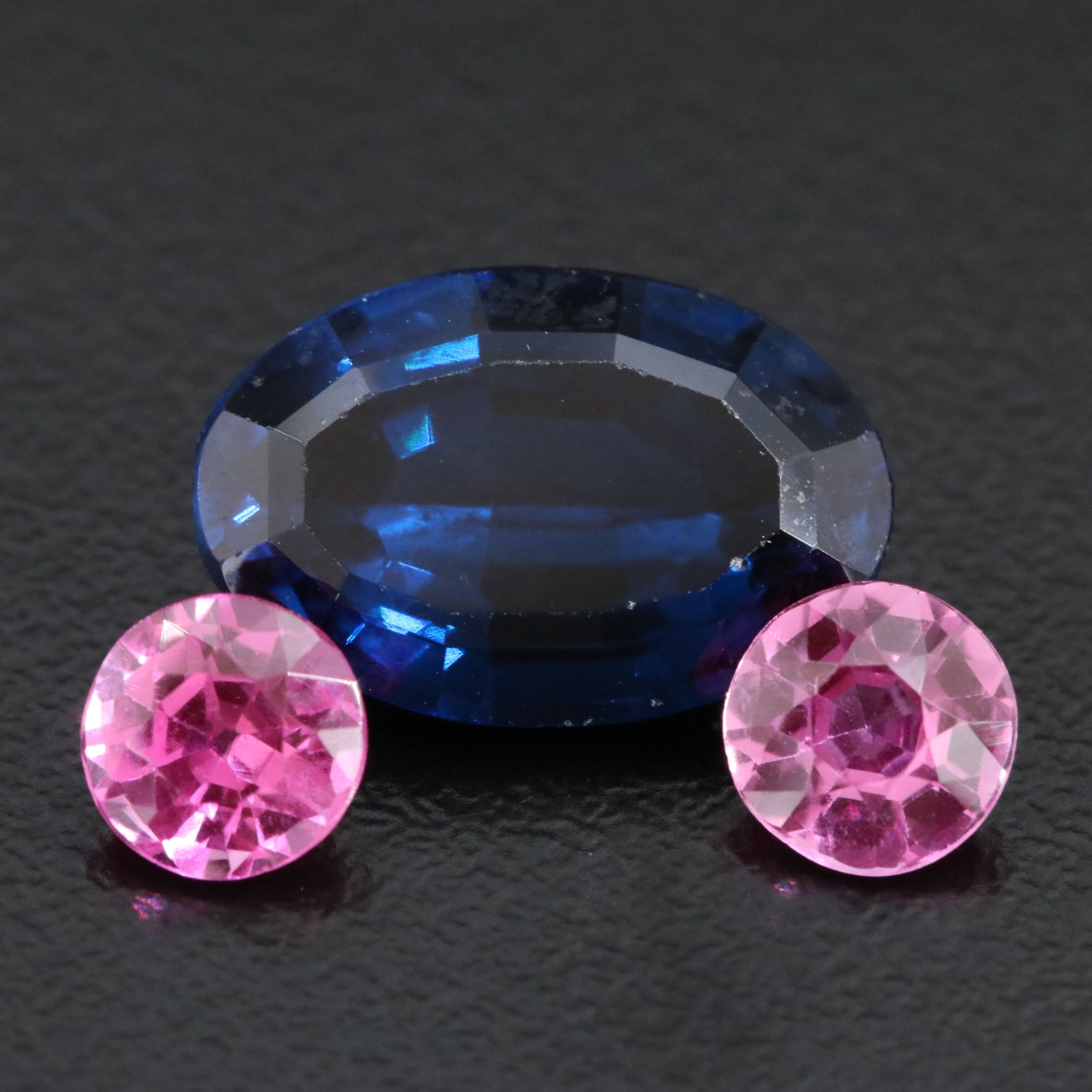 Loose 9.41 CTW Lab Grown Spinel and Sapphire