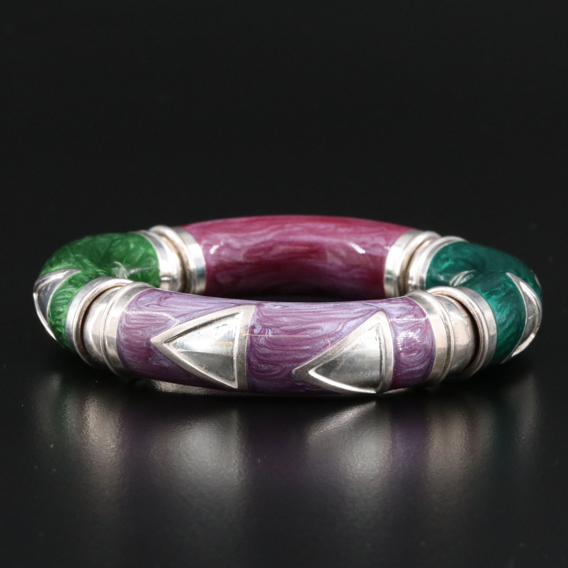 Italian Sterling Enamel Bracelet