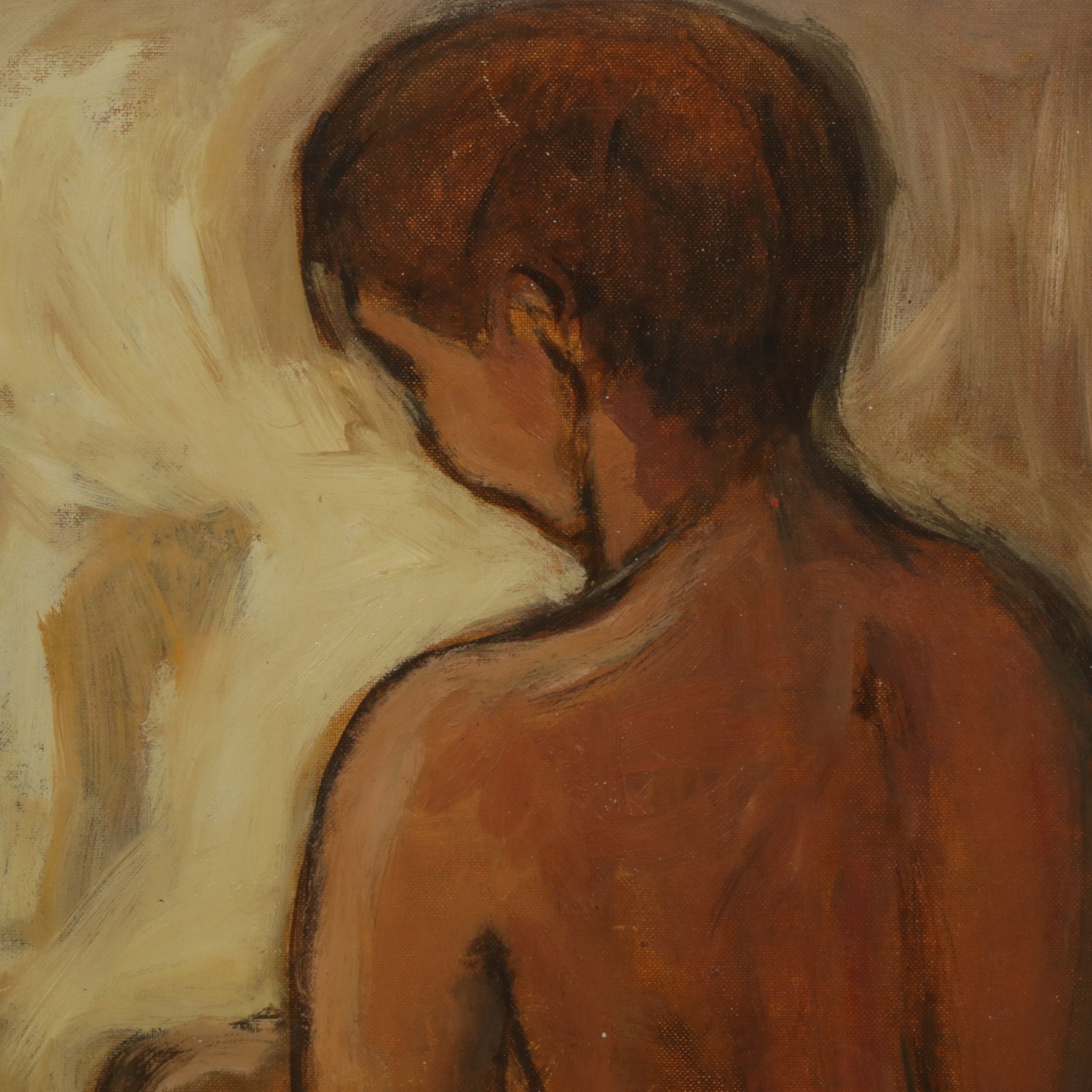 Nude Modern Oil Painting, Mid to Late 20th Century
