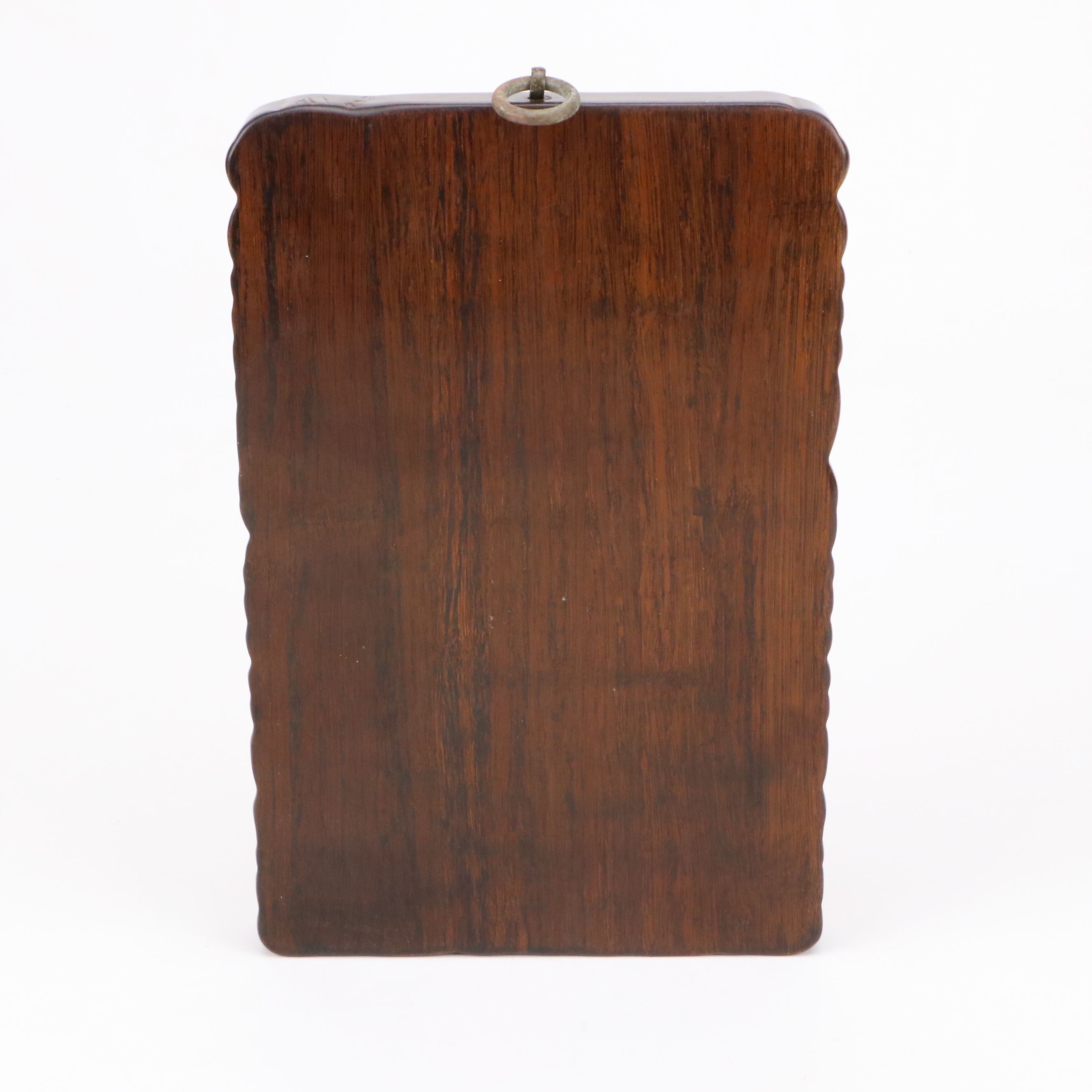 Chinese Carved Wood Ksitigarbha Bodhisattva and Buddha Wall Plaque