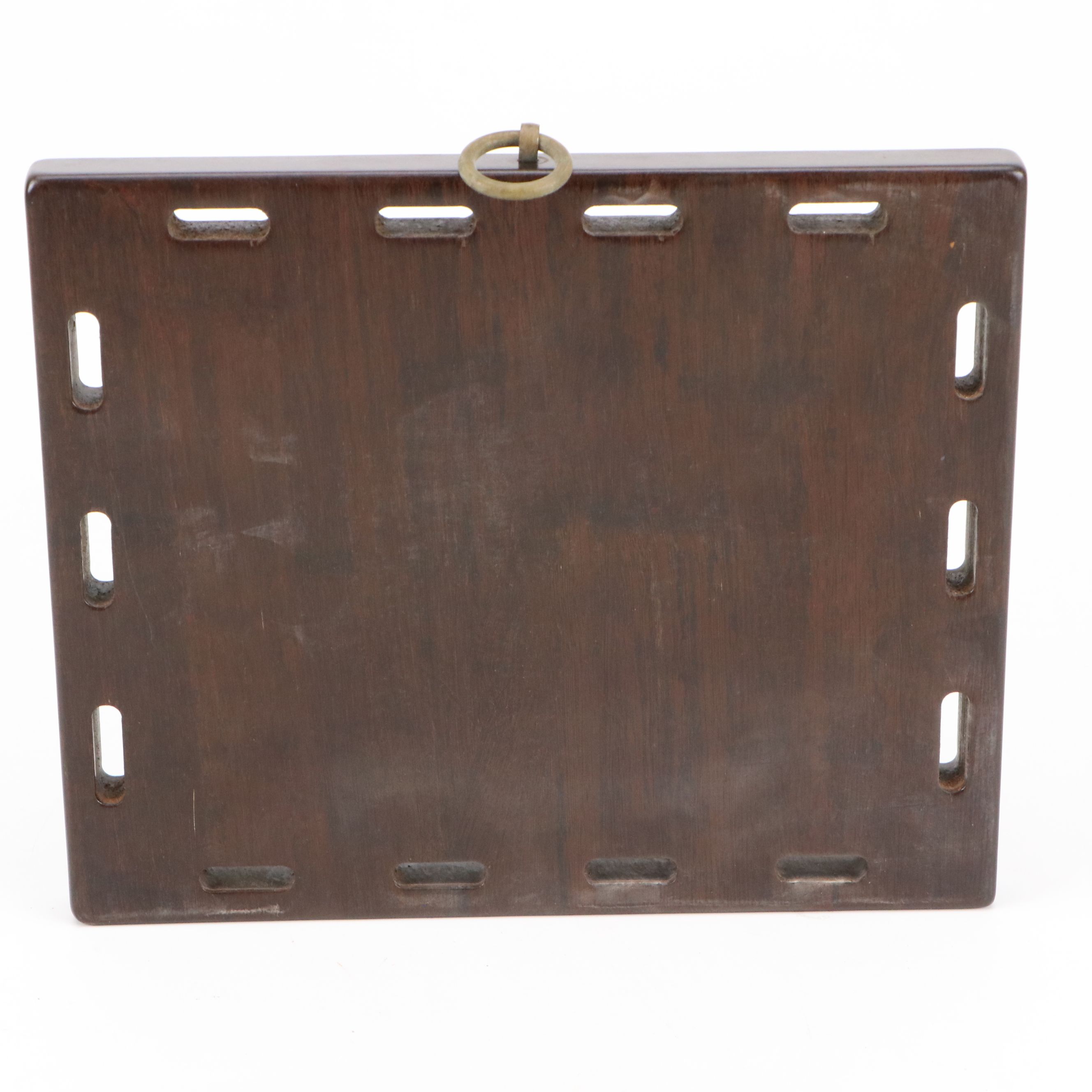 Chinese Carved Wood Wall Plaque, Mid to Late 20th Century