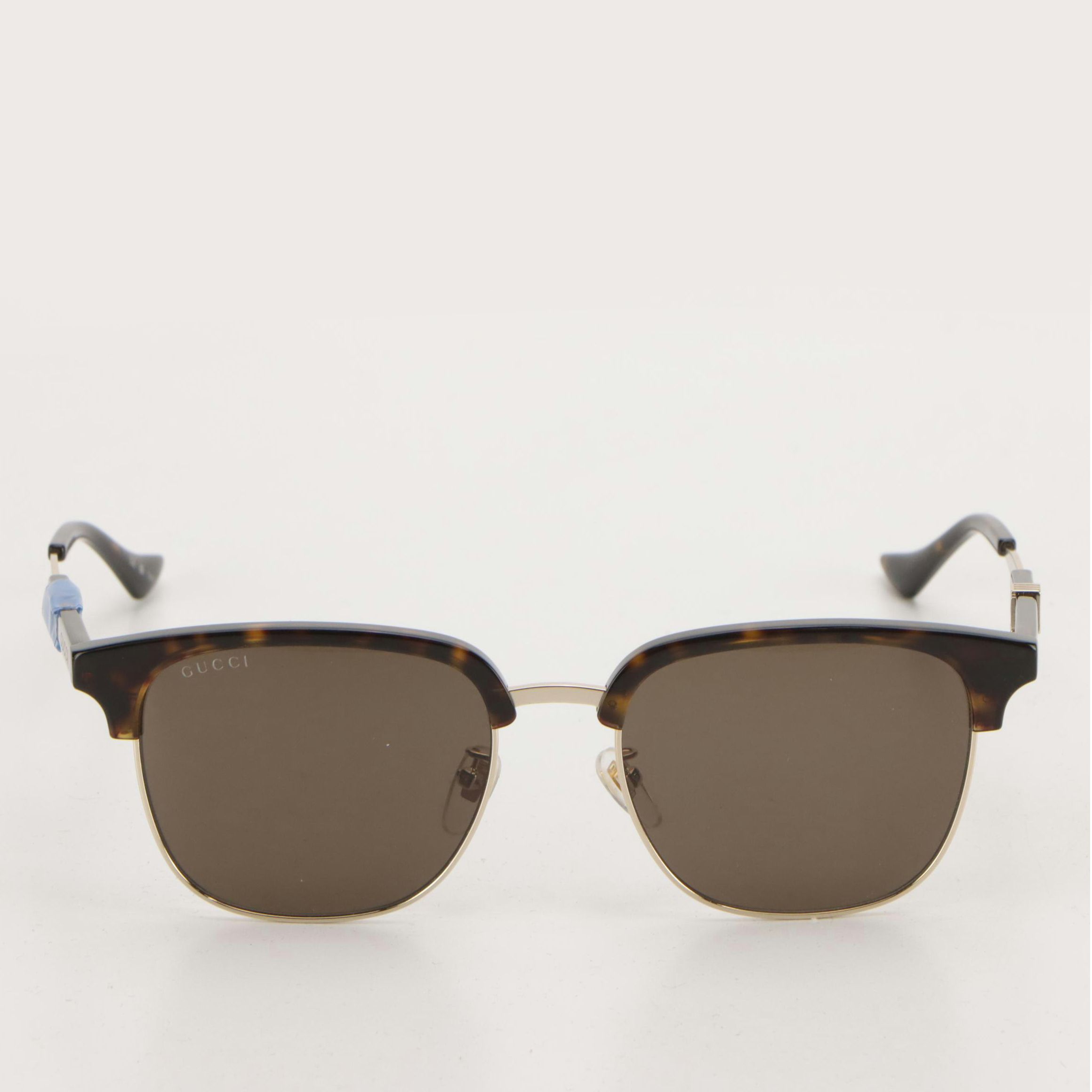 Gucci GG1499SK 002 Square Havana Sunglasses in Case
