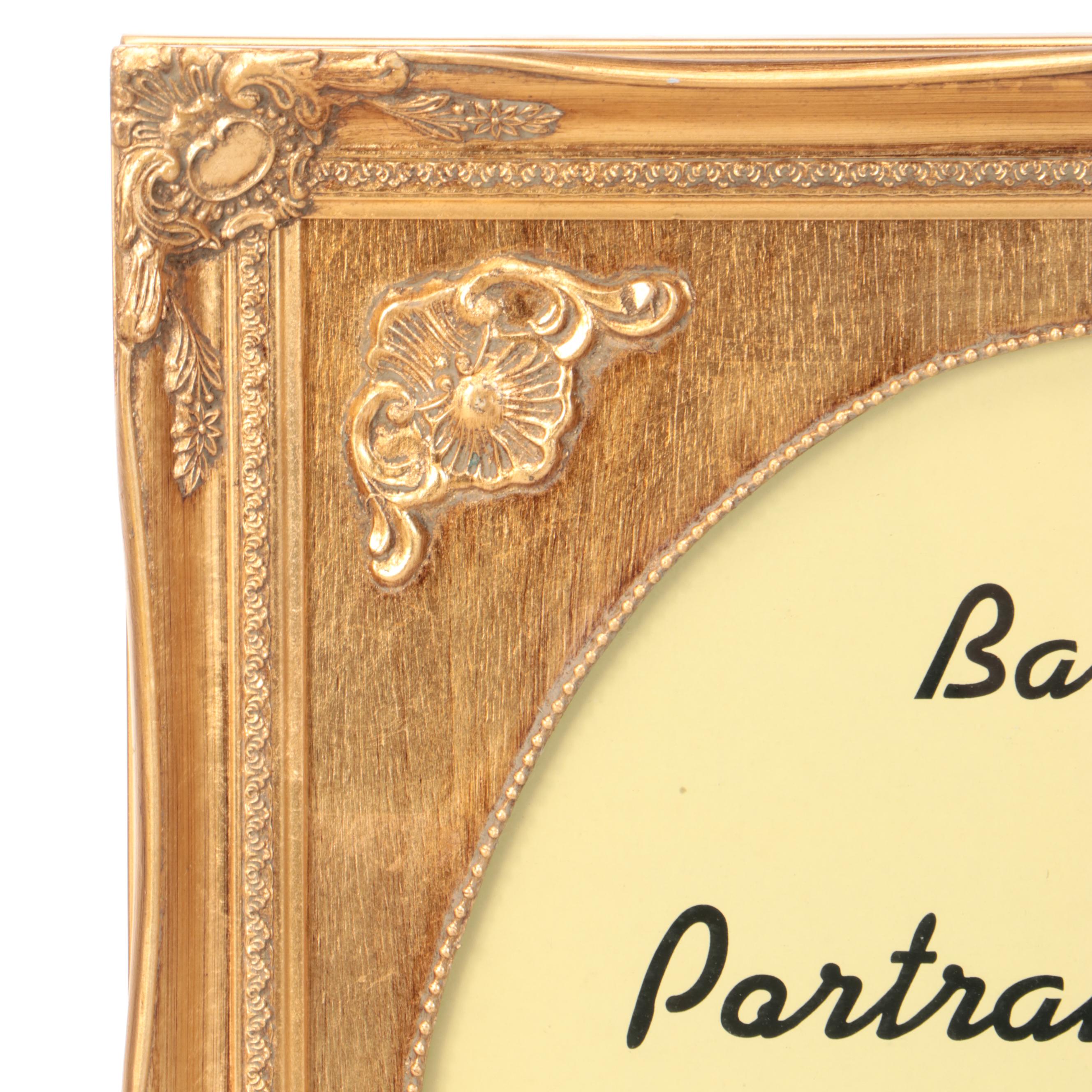 Baroque Style Gold Gilt Wood Frame