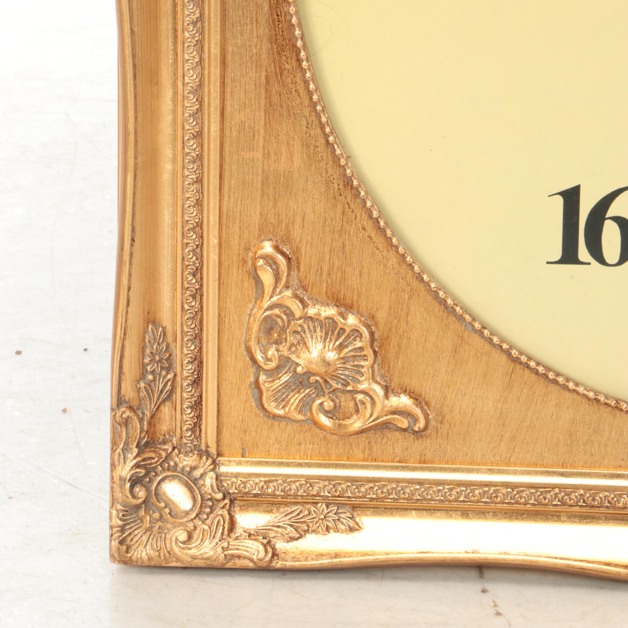 Baroque Style Gold Gilt Wood Frame