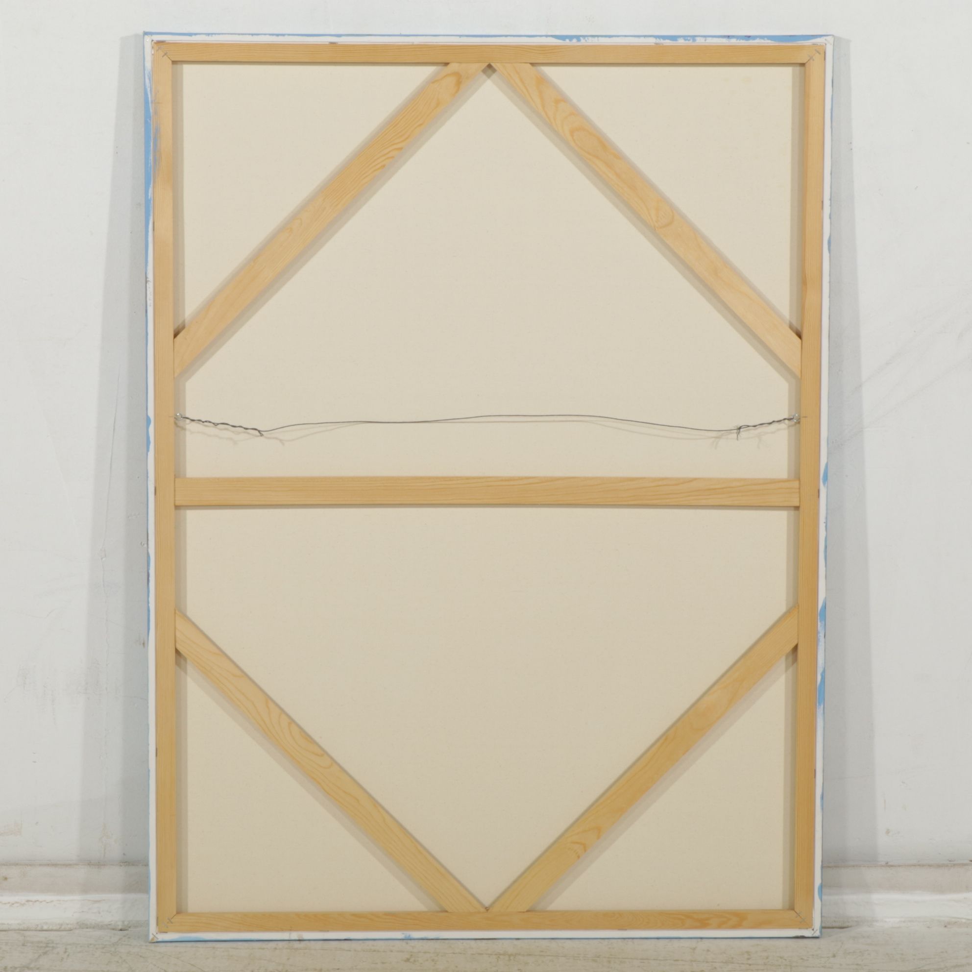 Hyper-Realistic Acrylic Painting of Tree Top and Branches, Early 21st Century