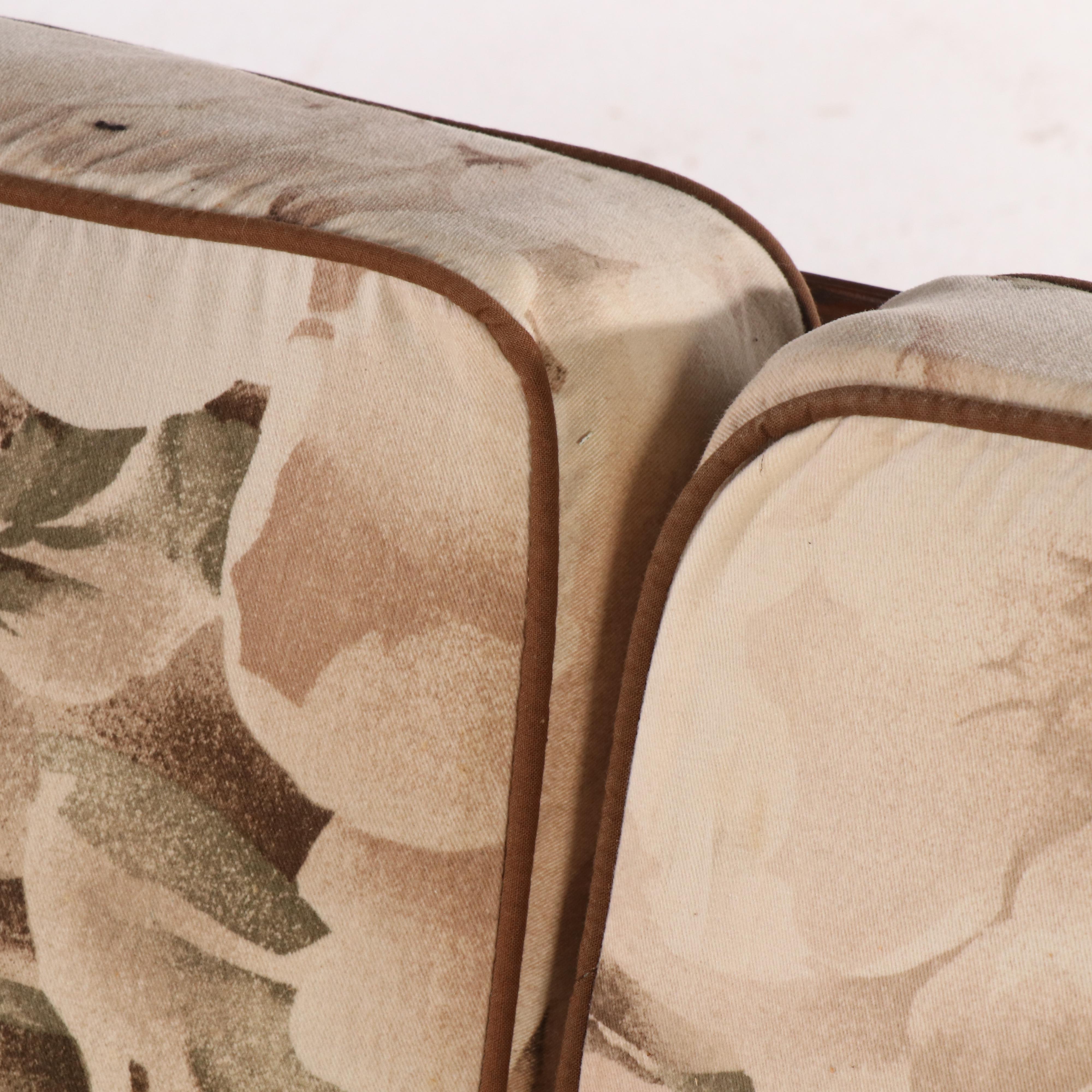 Mid Century Modern Oak Sectional Sofa