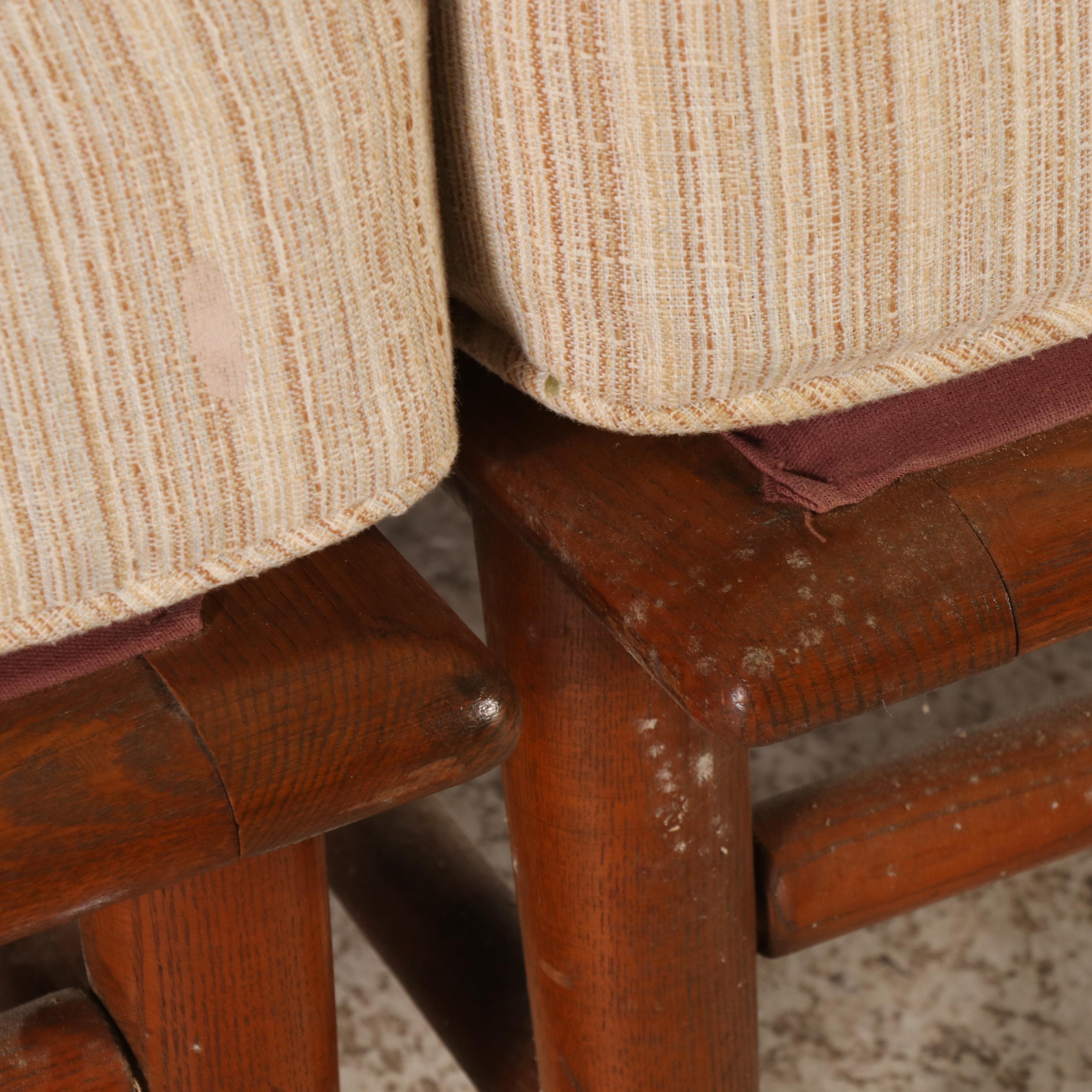 Mid Century Modern Oak Sectional Sofa