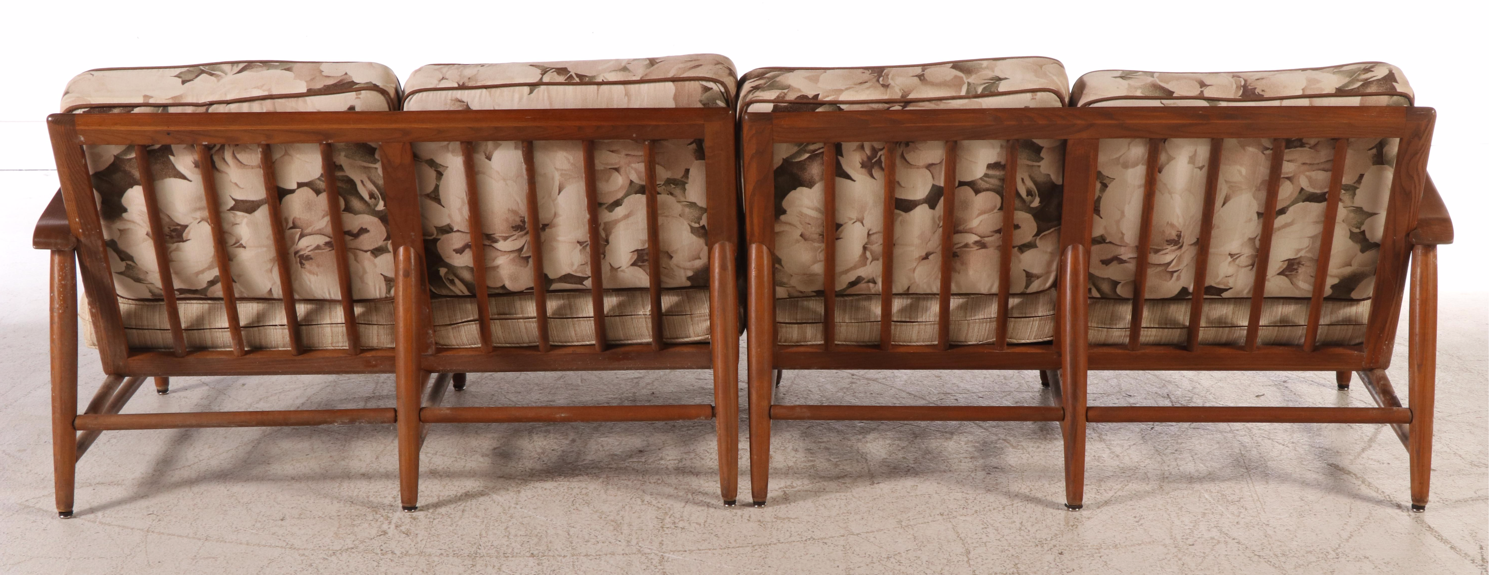 Mid Century Modern Oak Sectional Sofa