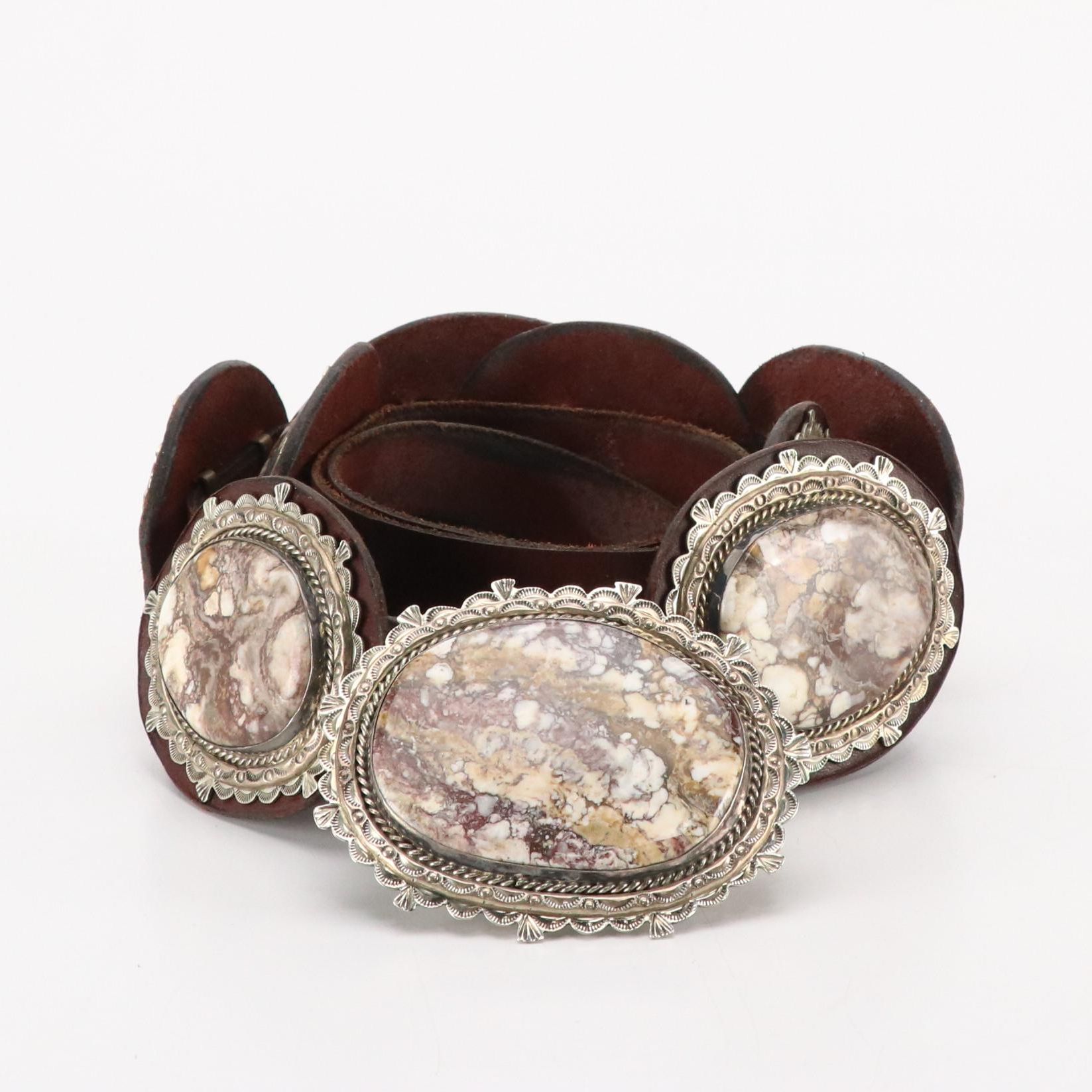 Verna Blackgoat, Navajo Diné, Brecciated Jasper Concho Belt