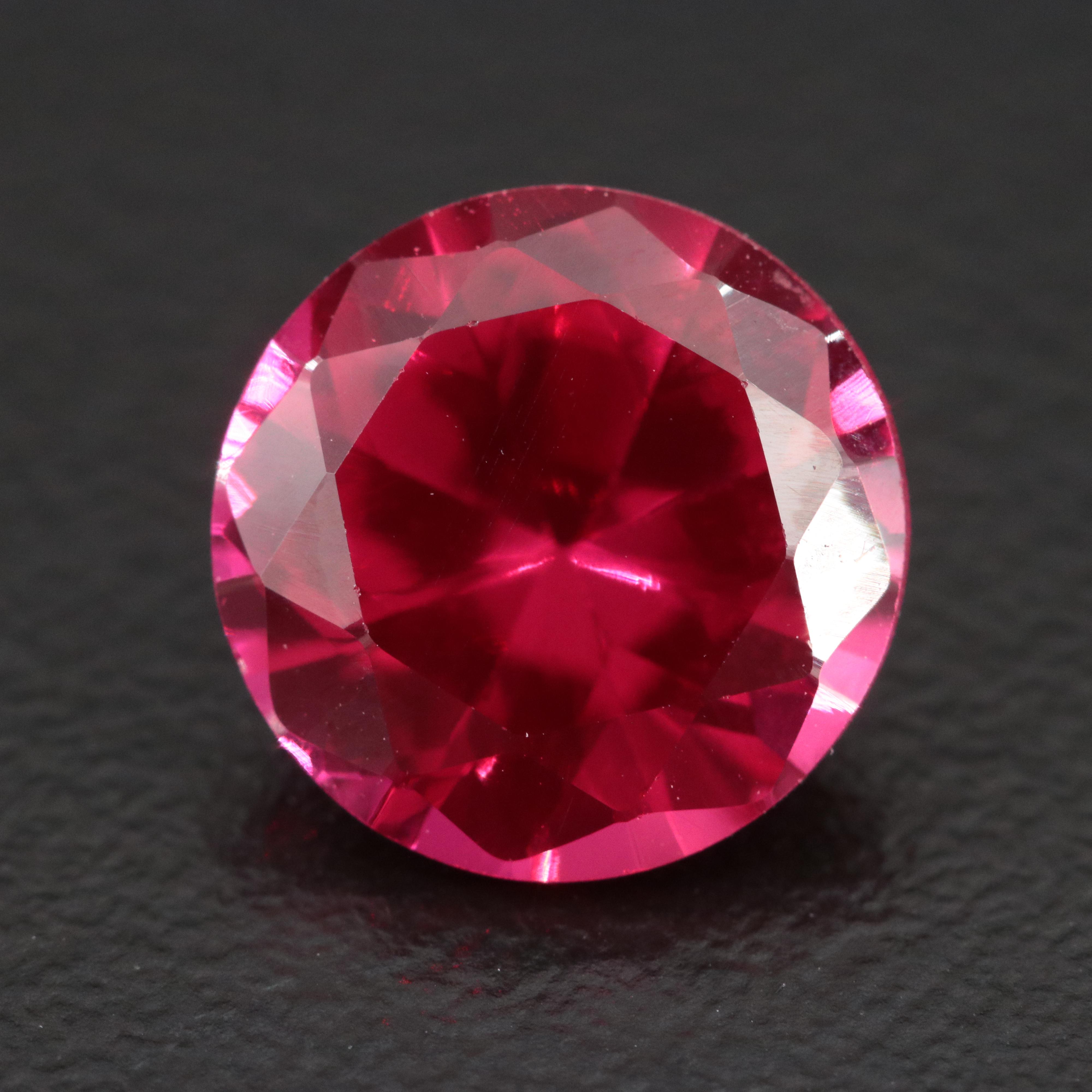 Loose 4.62 CT Lab Grown Ruby
