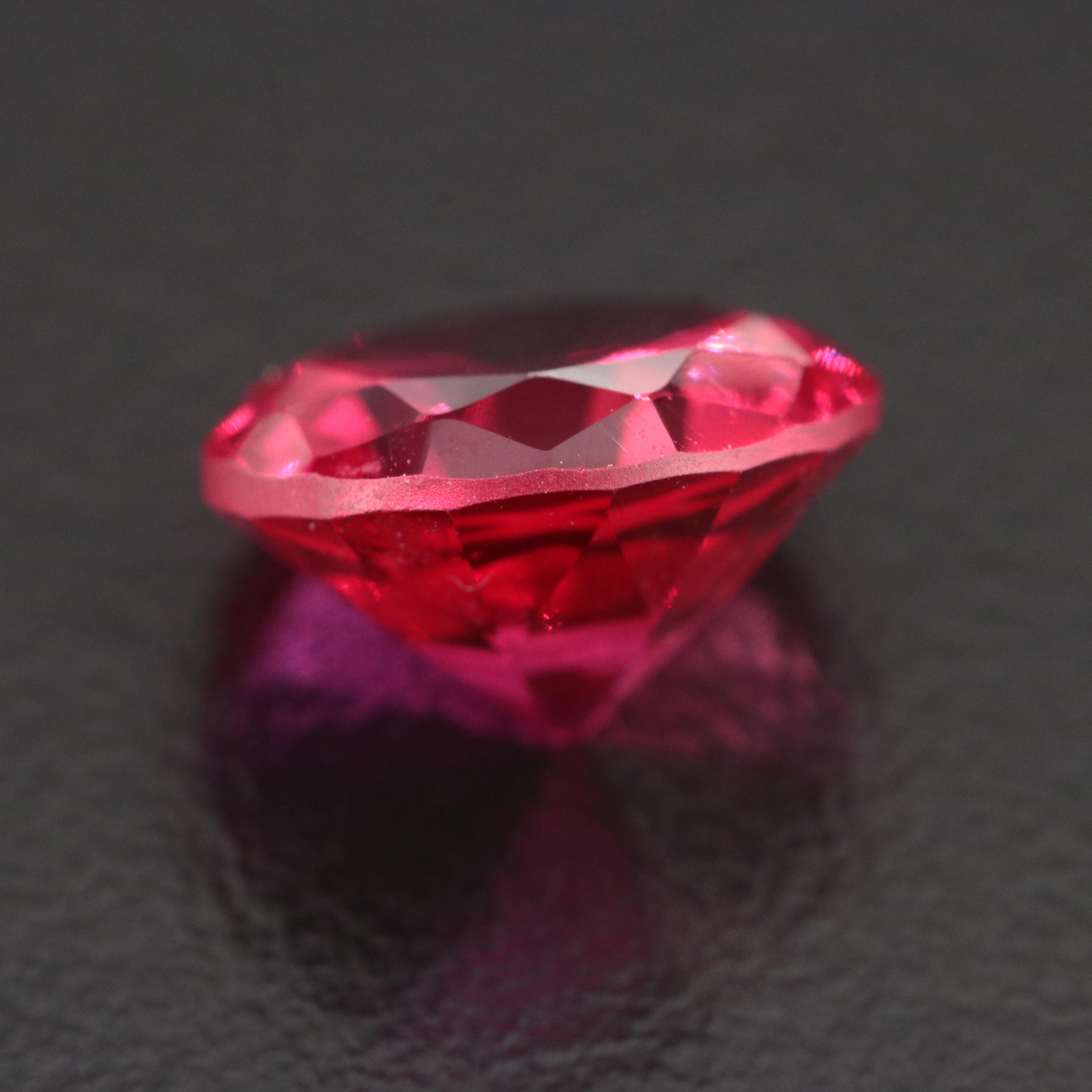Loose 4.62 CT Lab Grown Ruby