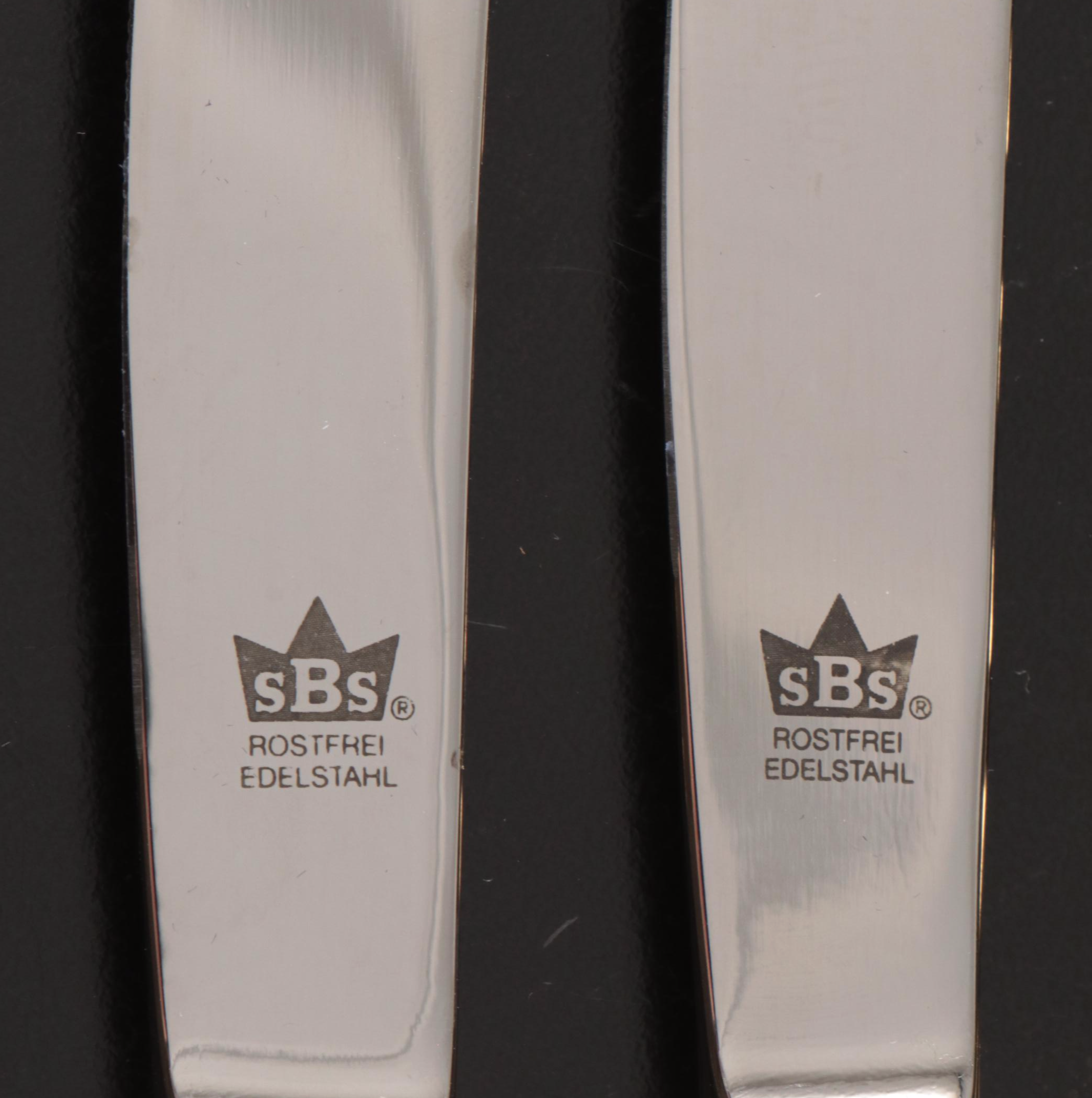 Solingen Bestecke "Wien" Gold Electroplate Flatware, Late 20th Century