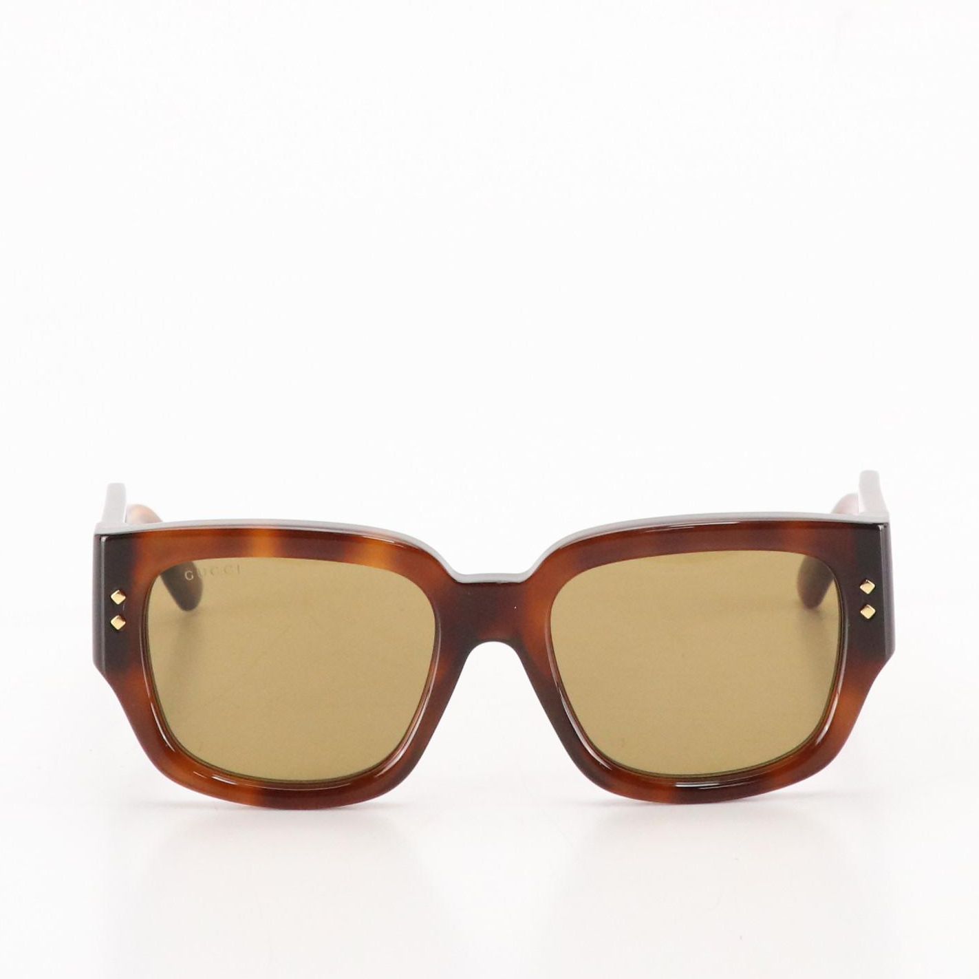Gucci GG1261S Square Brown Havana Sunglasses with Case