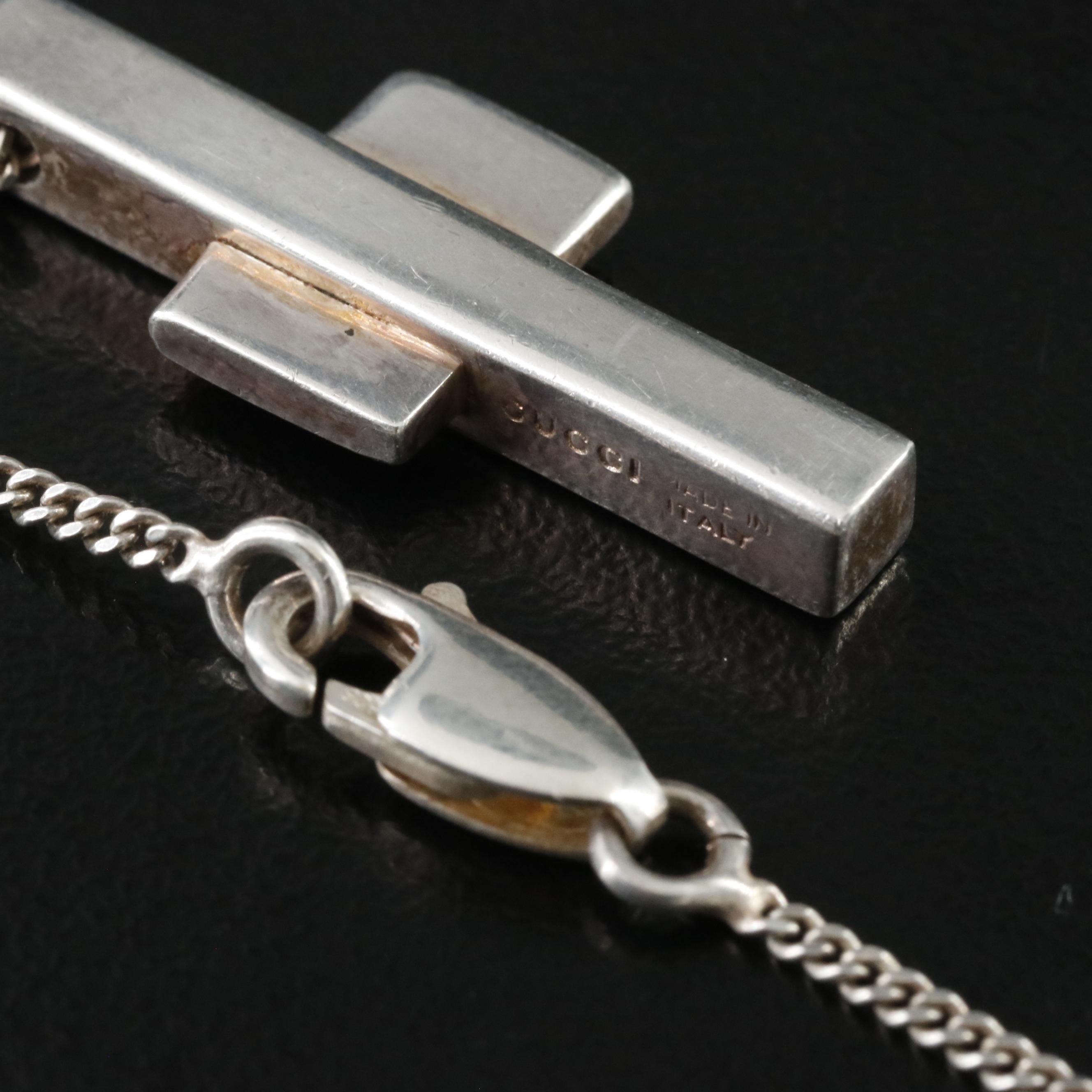 Gucci Sterling Cross Necklace