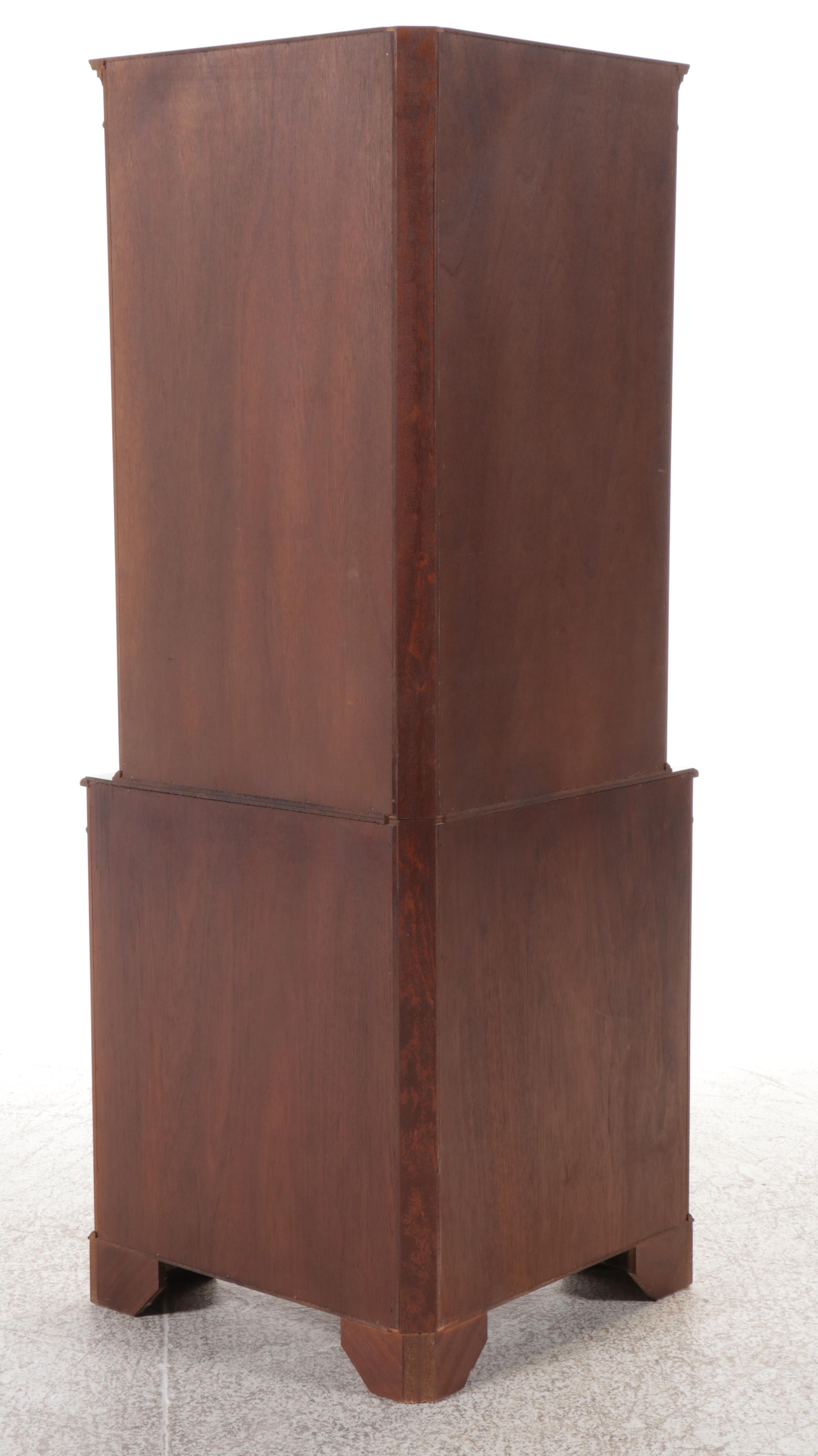 Georgian Style Mahogany Corner China Cabinet