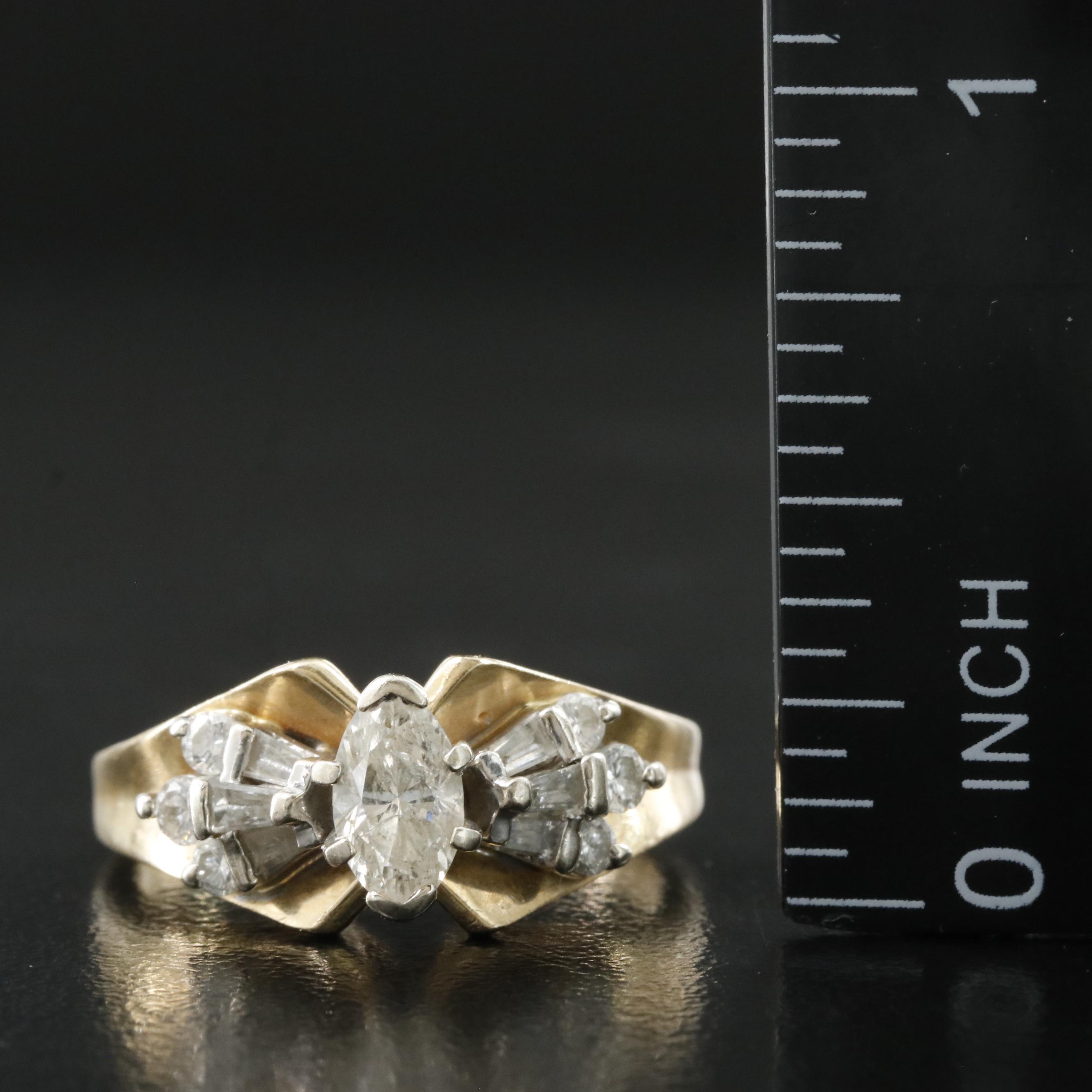 14K 0.84 CTW Diamond Ring