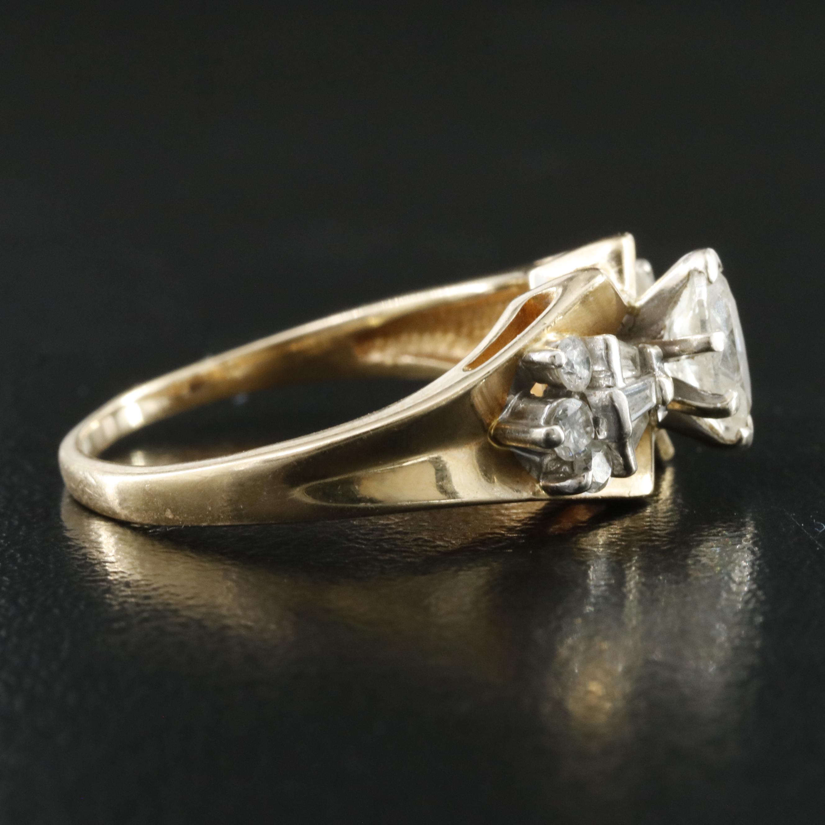14K 0.84 CTW Diamond Ring